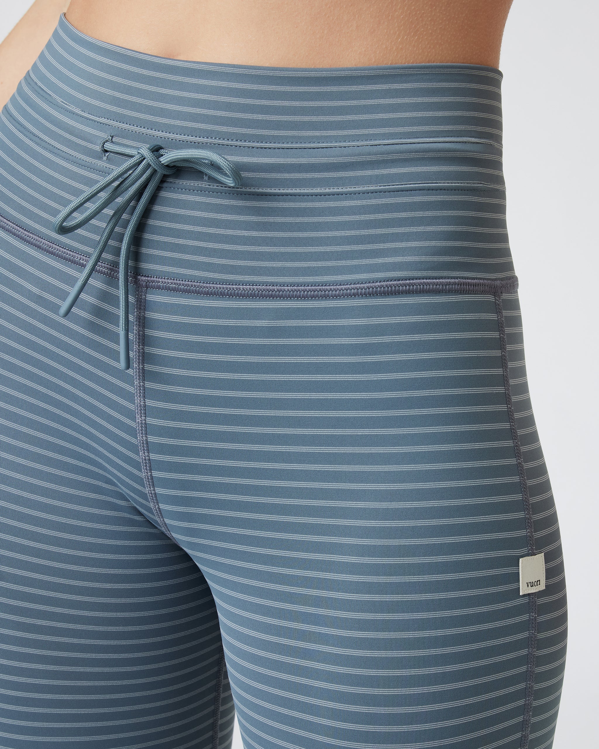 Stripe Daily Legging | Smoke Blue Stripe