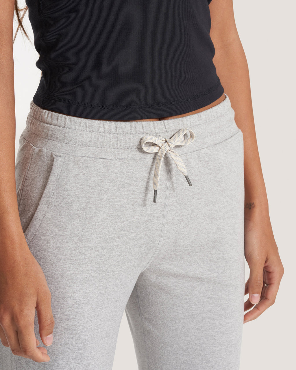 Halo Straight Leg | Pale Grey Heather