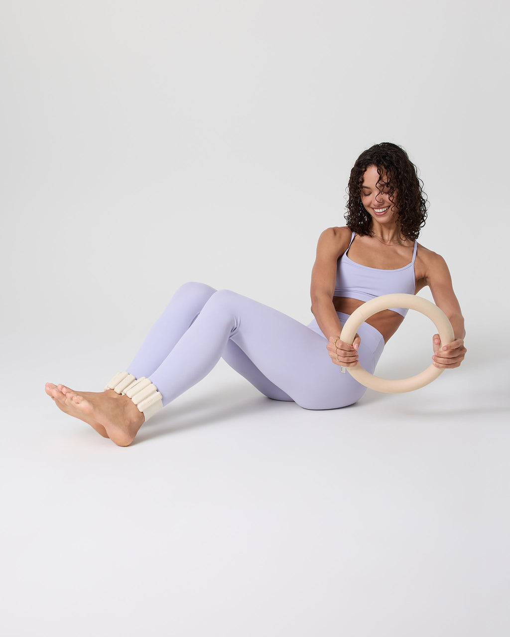 Vuori AllTheFeels™ Legging - Short | Lavender Mist