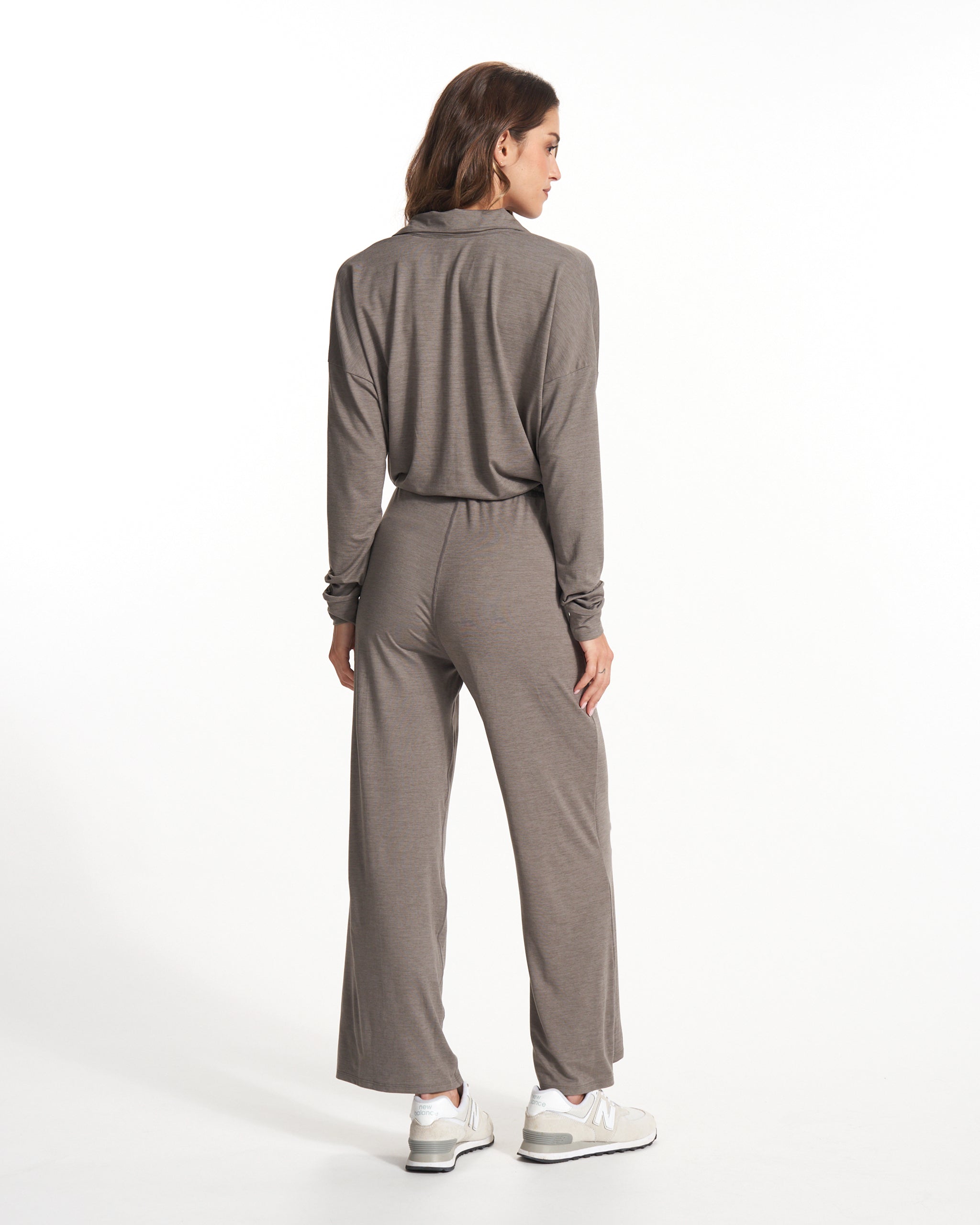 Lux Intentions Jumpsuit | Smoke Heather
