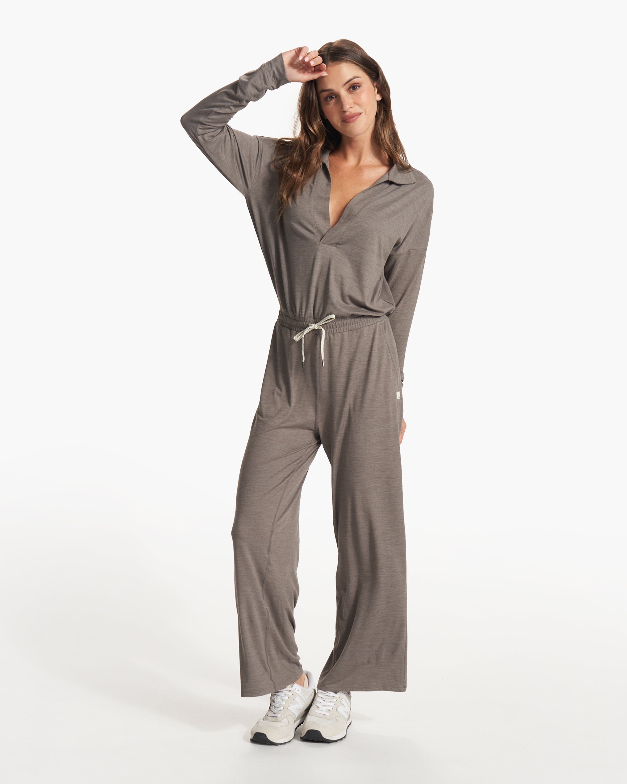 Lux Intentions Jumpsuit | Smoke Heather