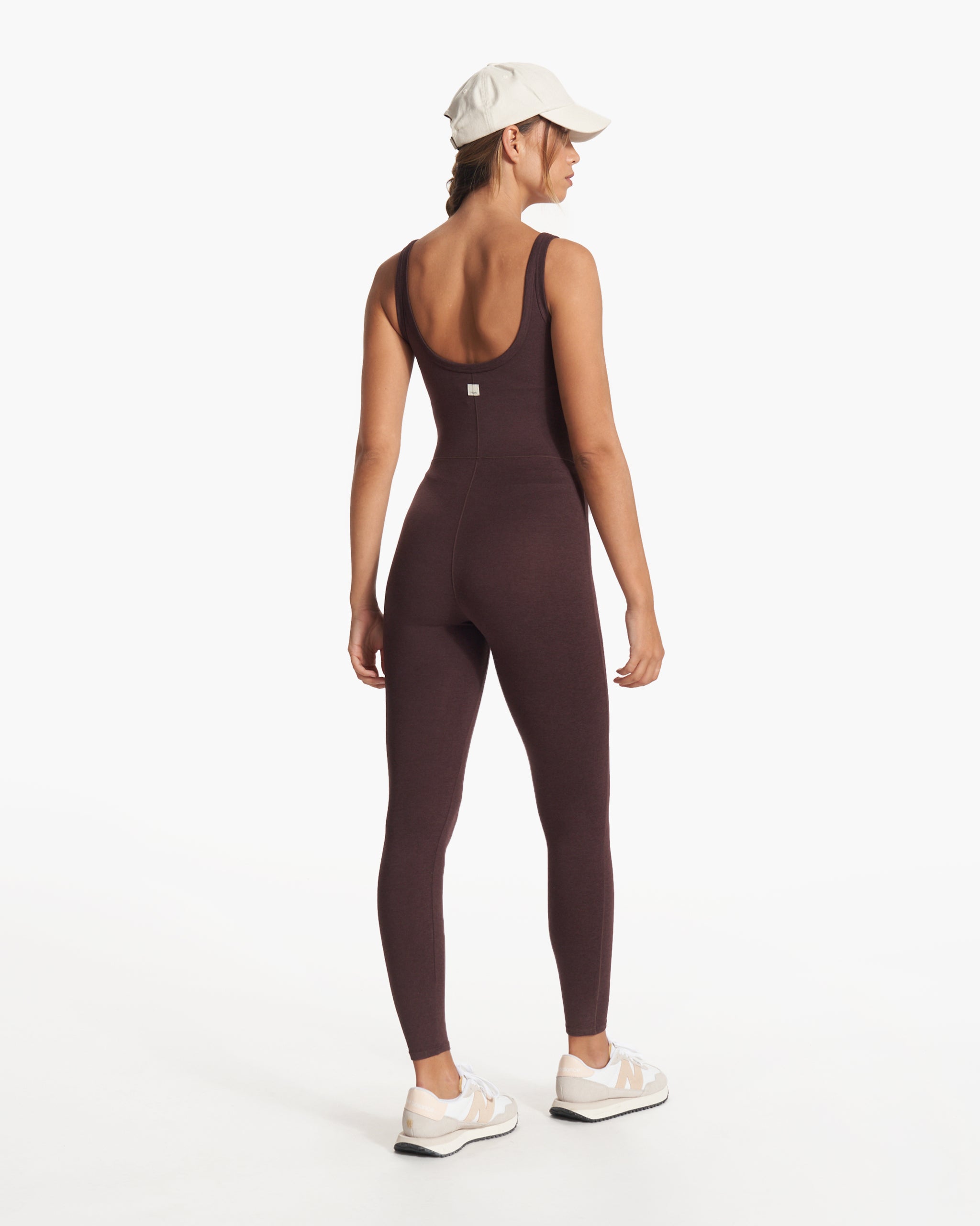 Halo Essential Jumpsuit | Mahogany Heather