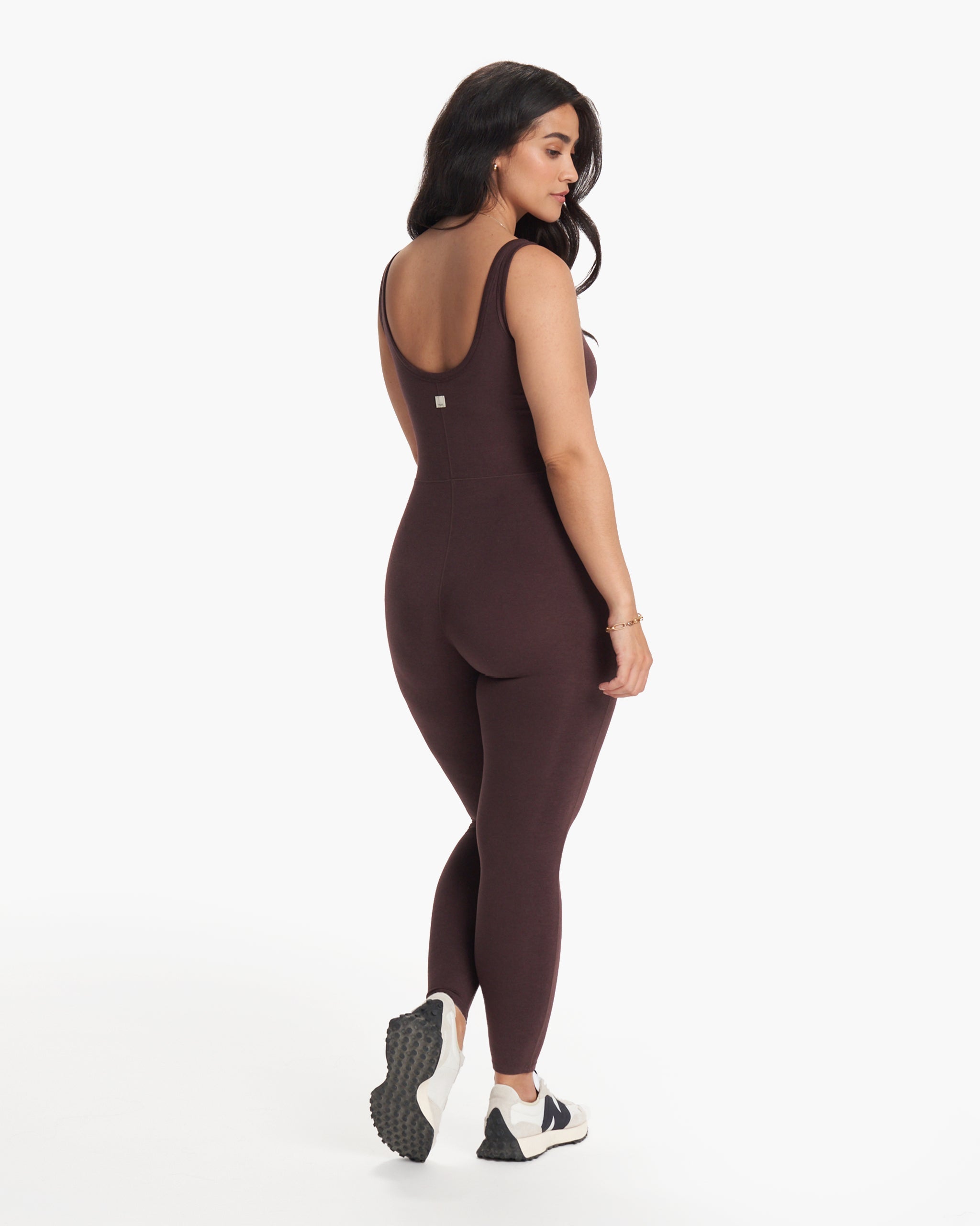 Halo Essential Jumpsuit | Mahogany Heather