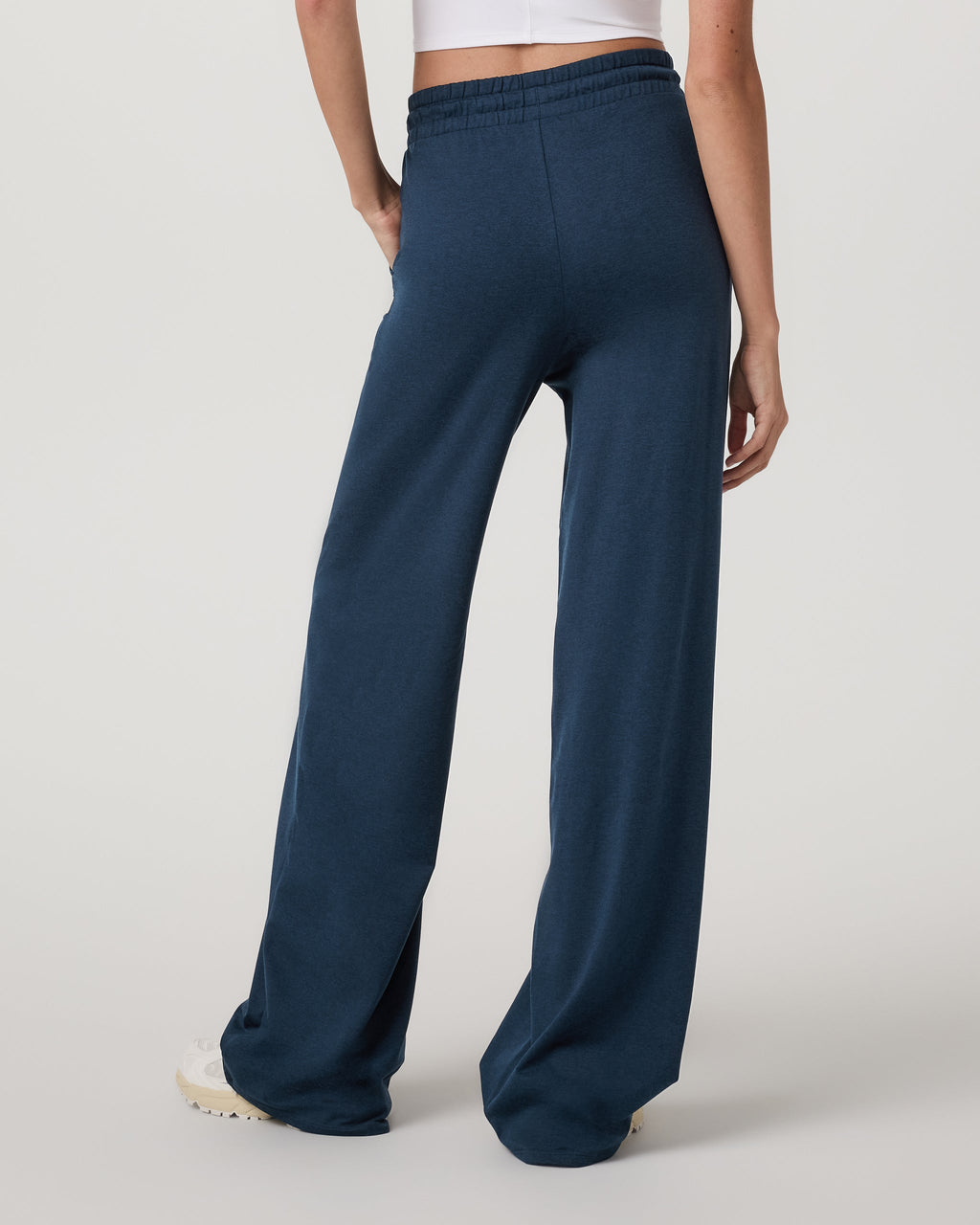 Halo Essential Wideleg Pant - Long | Blue Coast Heather