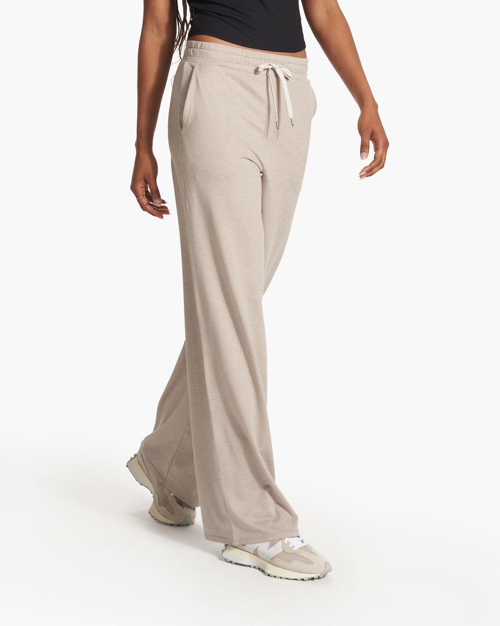 Halo Essential Wideleg Pant - Long | Dark Salt Heather