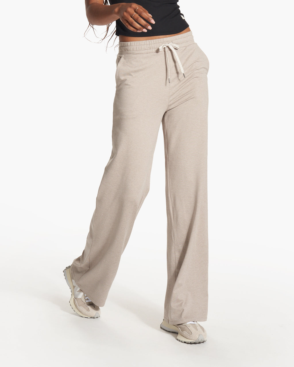 Halo Essential Wideleg Pant - Long | Dark Salt Heather