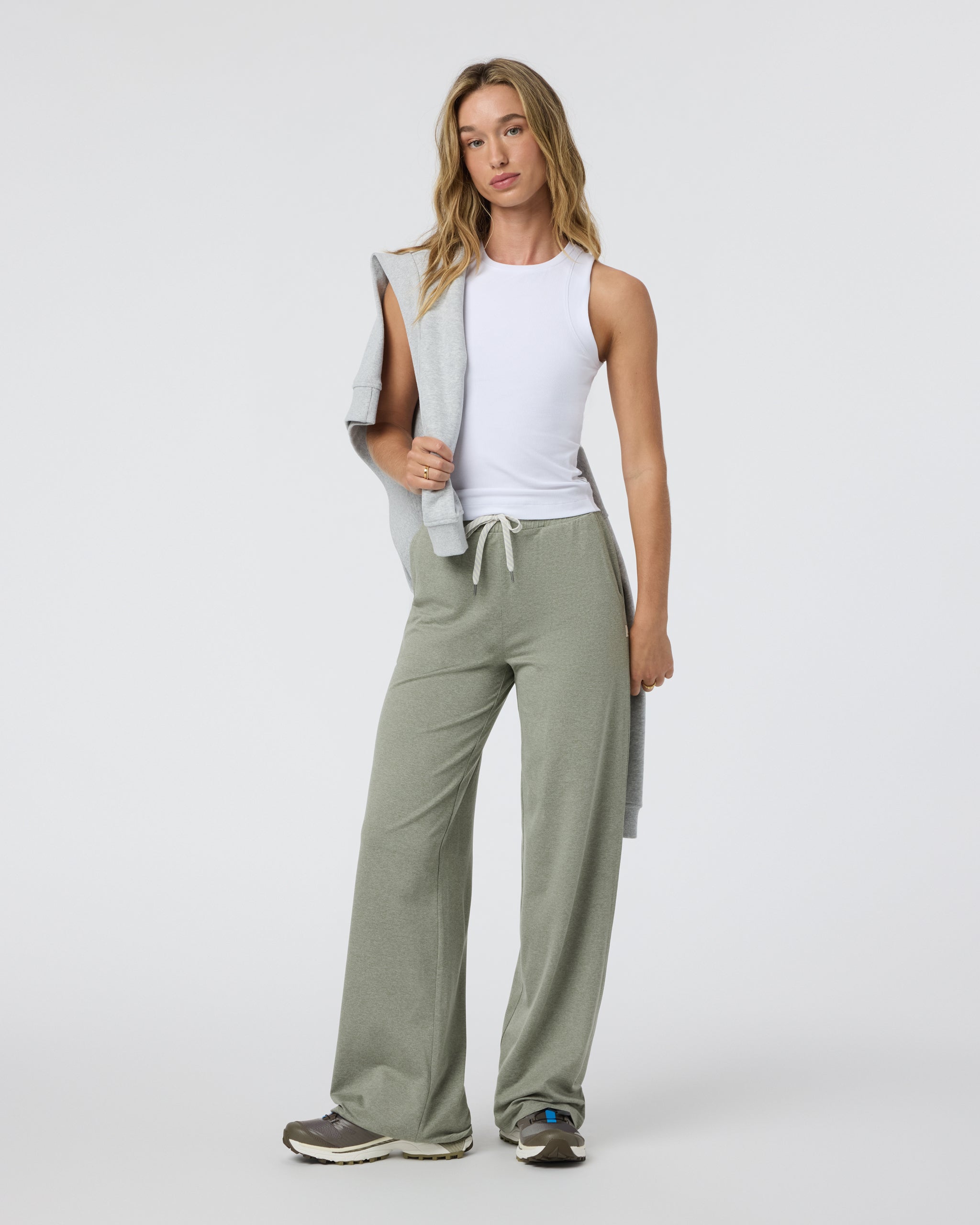 Halo Essential Wideleg Pant - Long | Laurel Heather