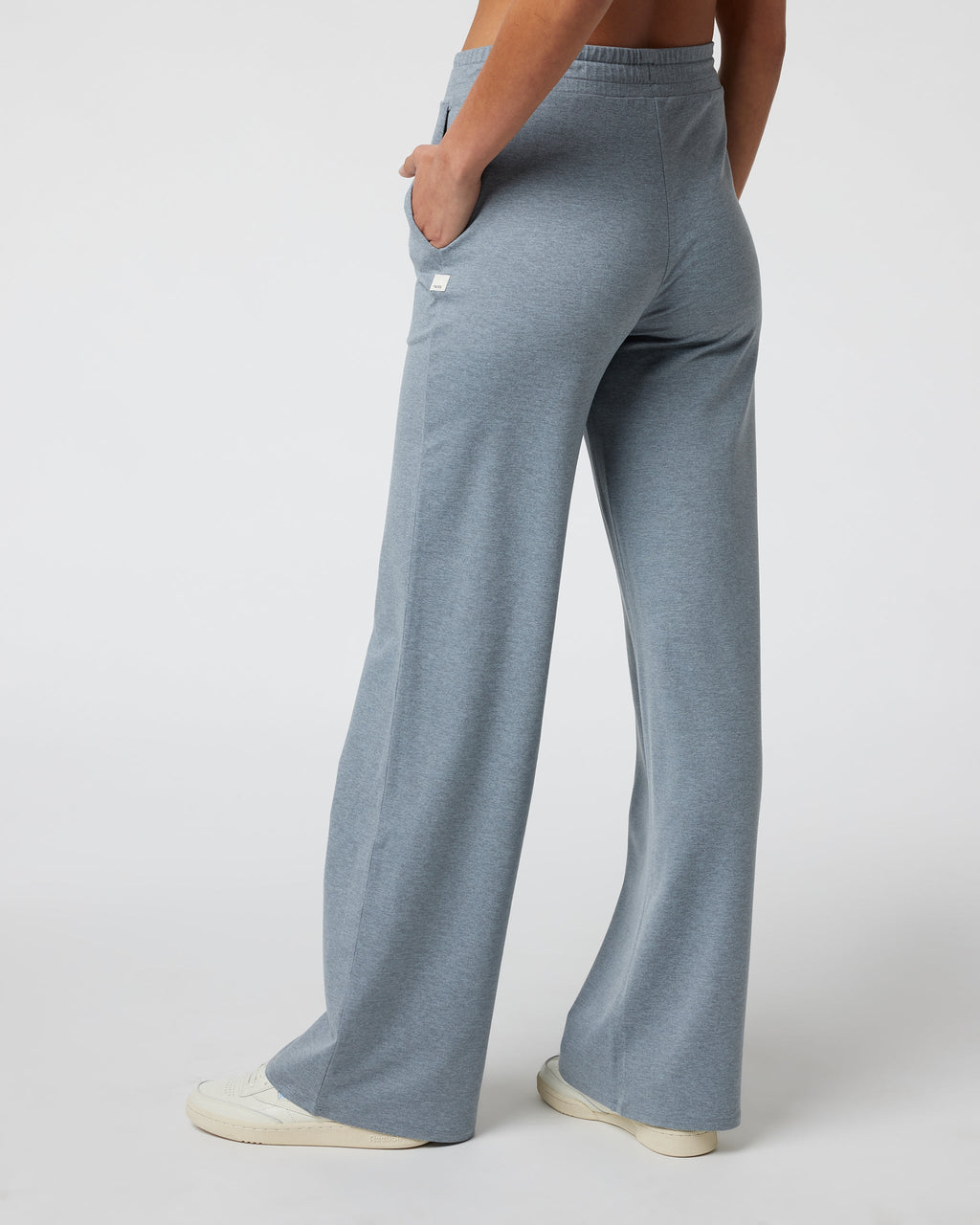 Halo Essential Wideleg Pant - Long | Mallorca Heather