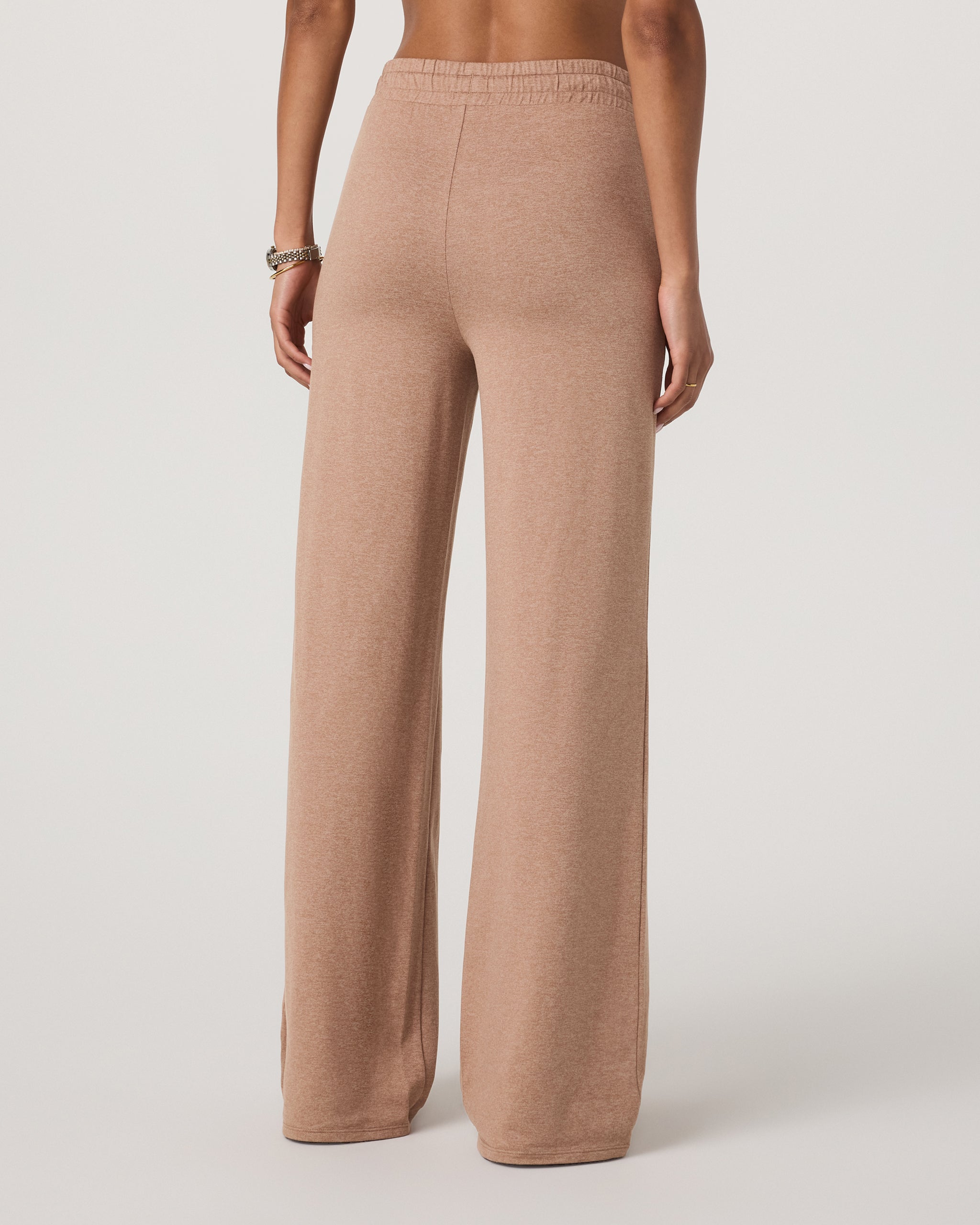 Halo Essential Wideleg Pant | Nutmeg Heather