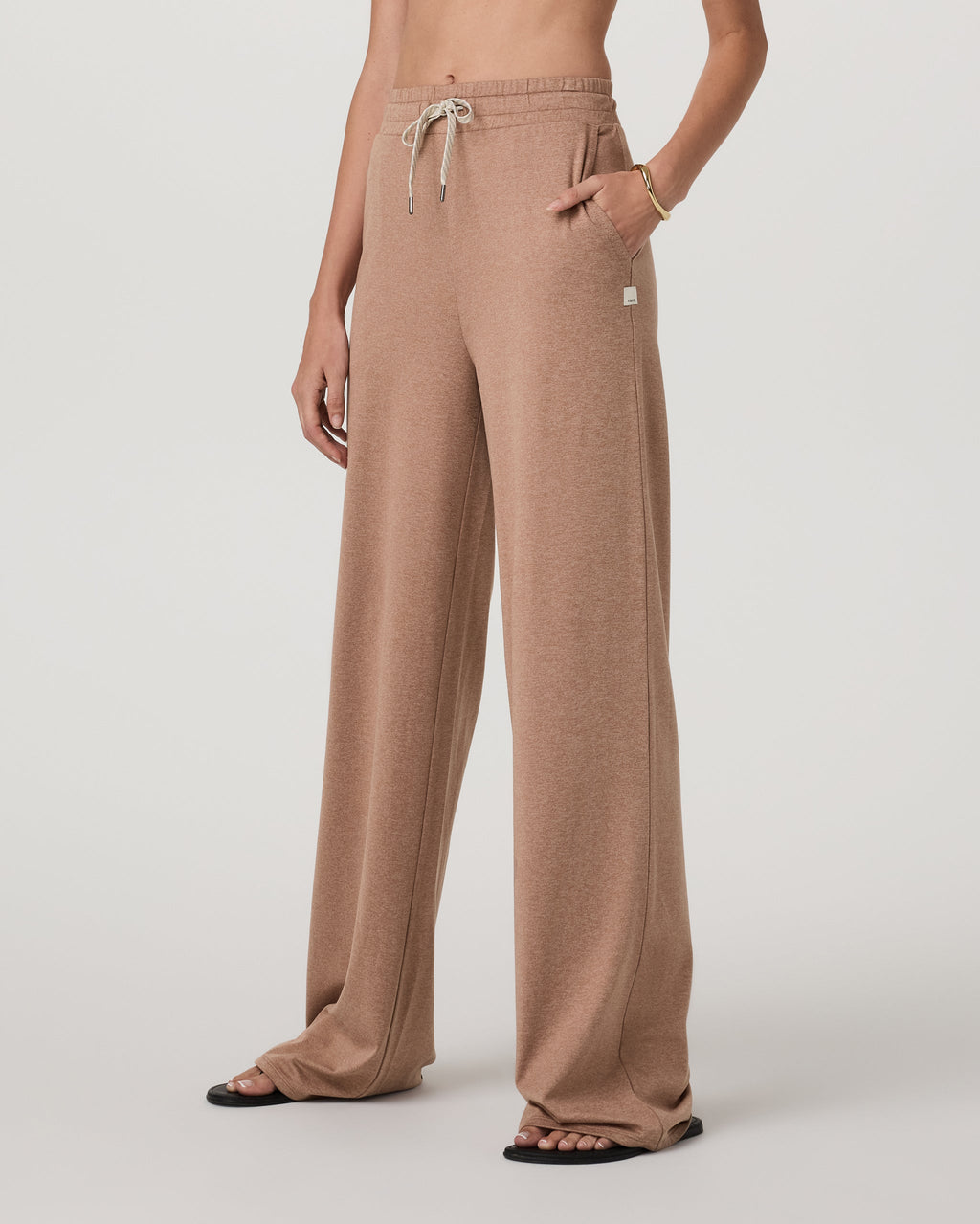 Halo Essential Wideleg Pant | Nutmeg Heather