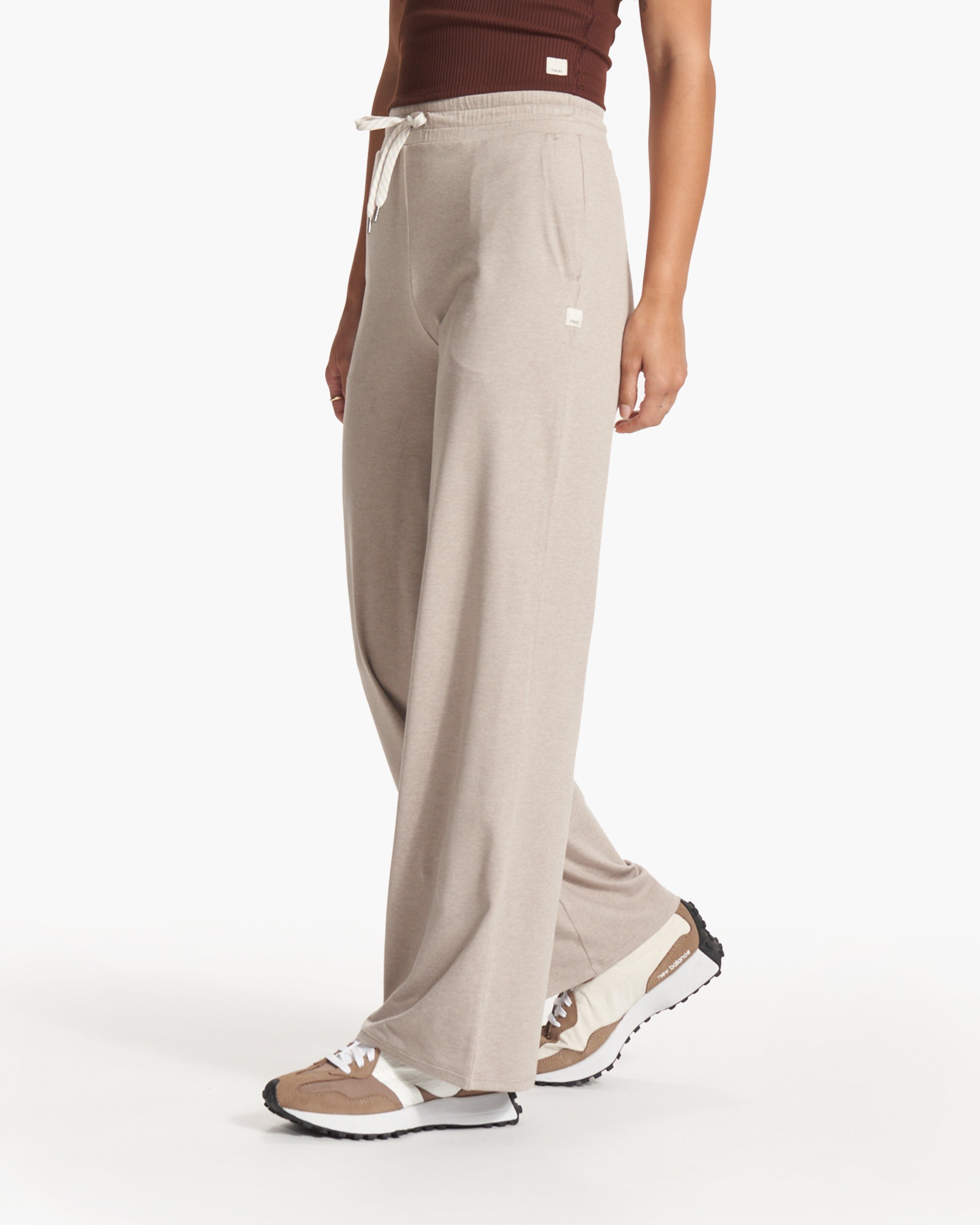 Halo Essential Wideleg Pant - Short | Dark Salt Heather