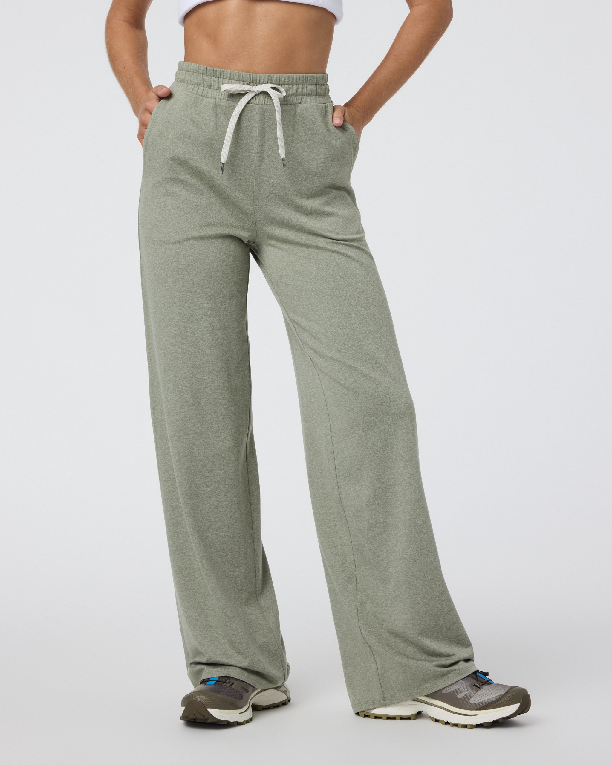 Halo Essential Wideleg Pant - Short | Laurel Heather