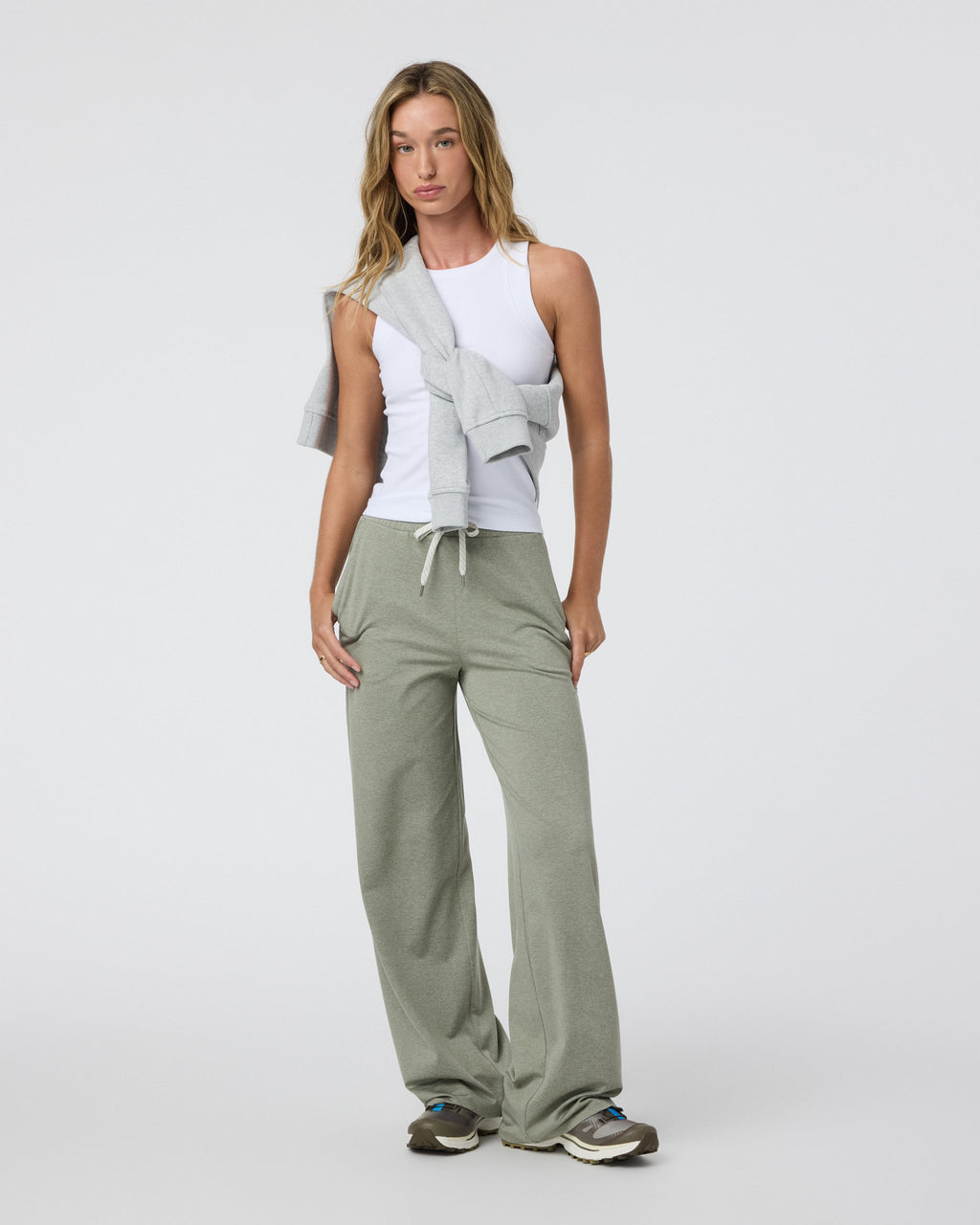 Halo Essential Wideleg Pant | Laurel Heather