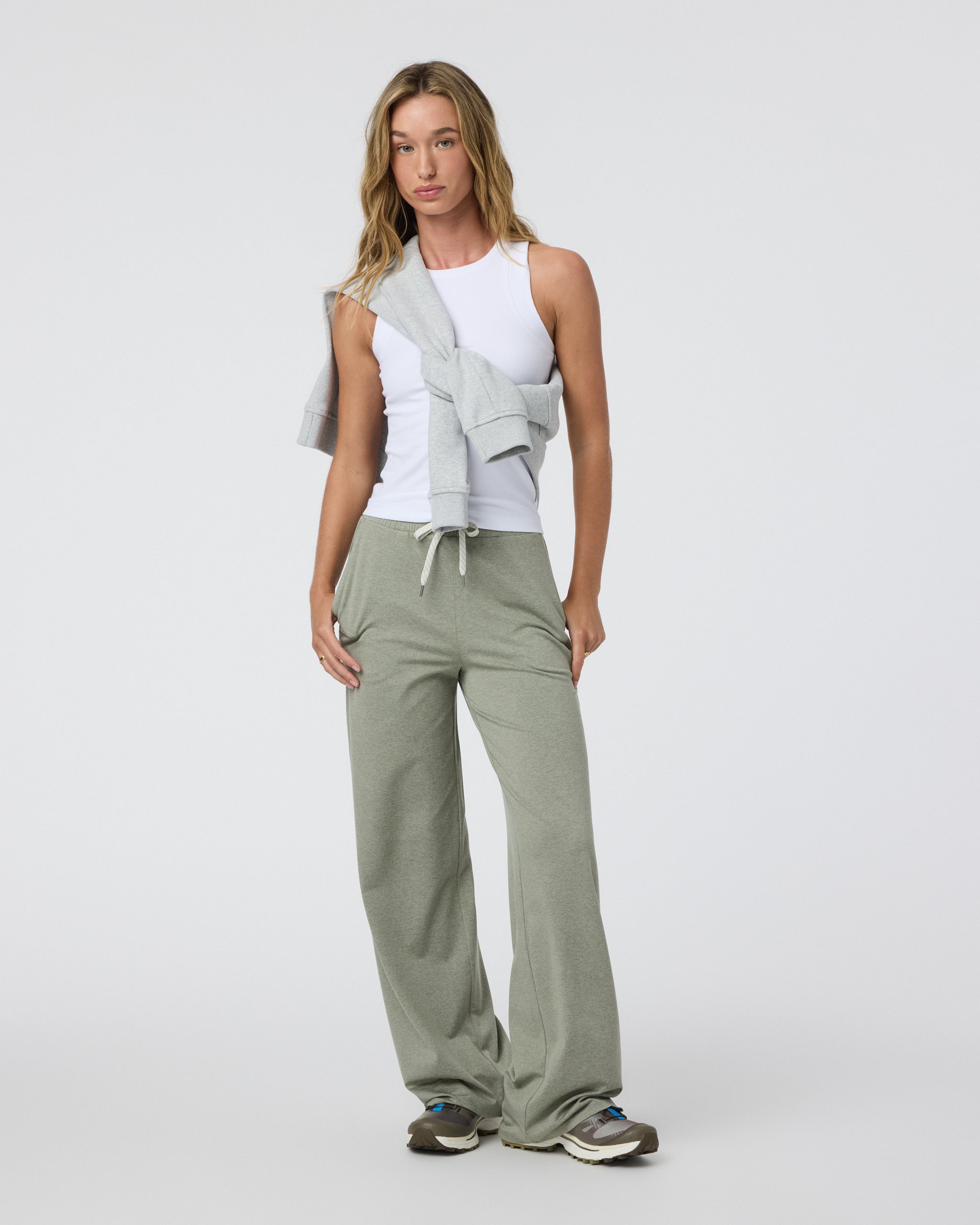 Halo Essential Wideleg Pant | Laurel Heather