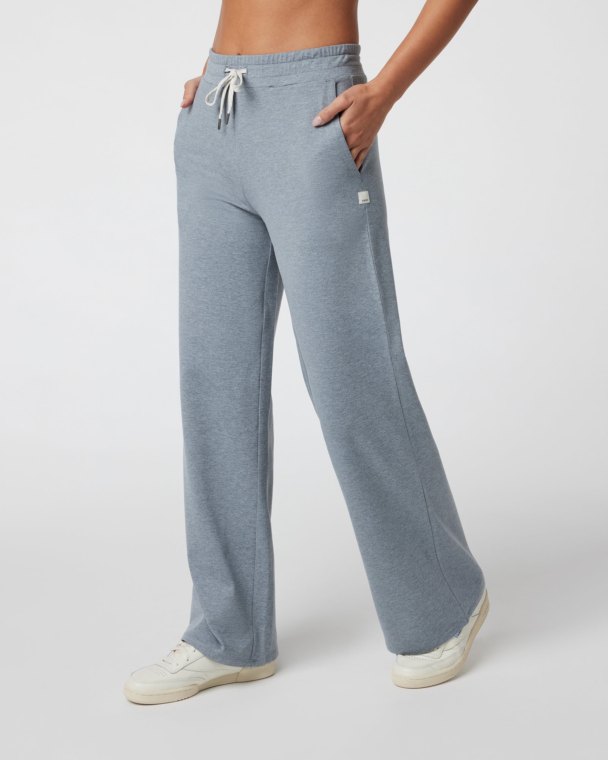 Halo Essential Wideleg Pant - Short | Mallorca Heather