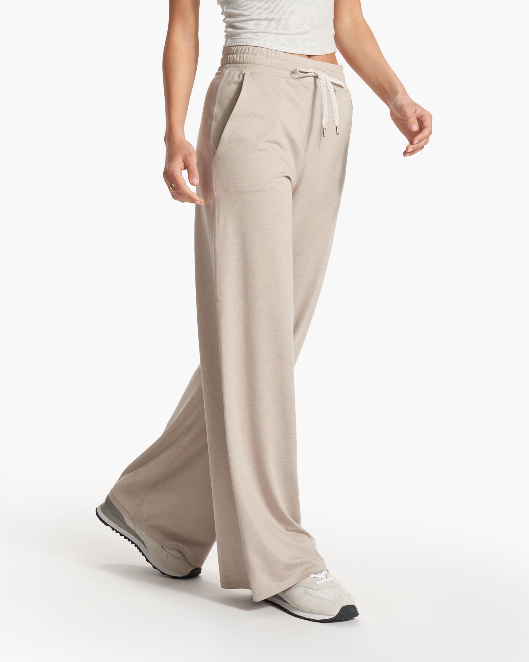 Halo Essential Wideleg Pant | Dark Salt Heather