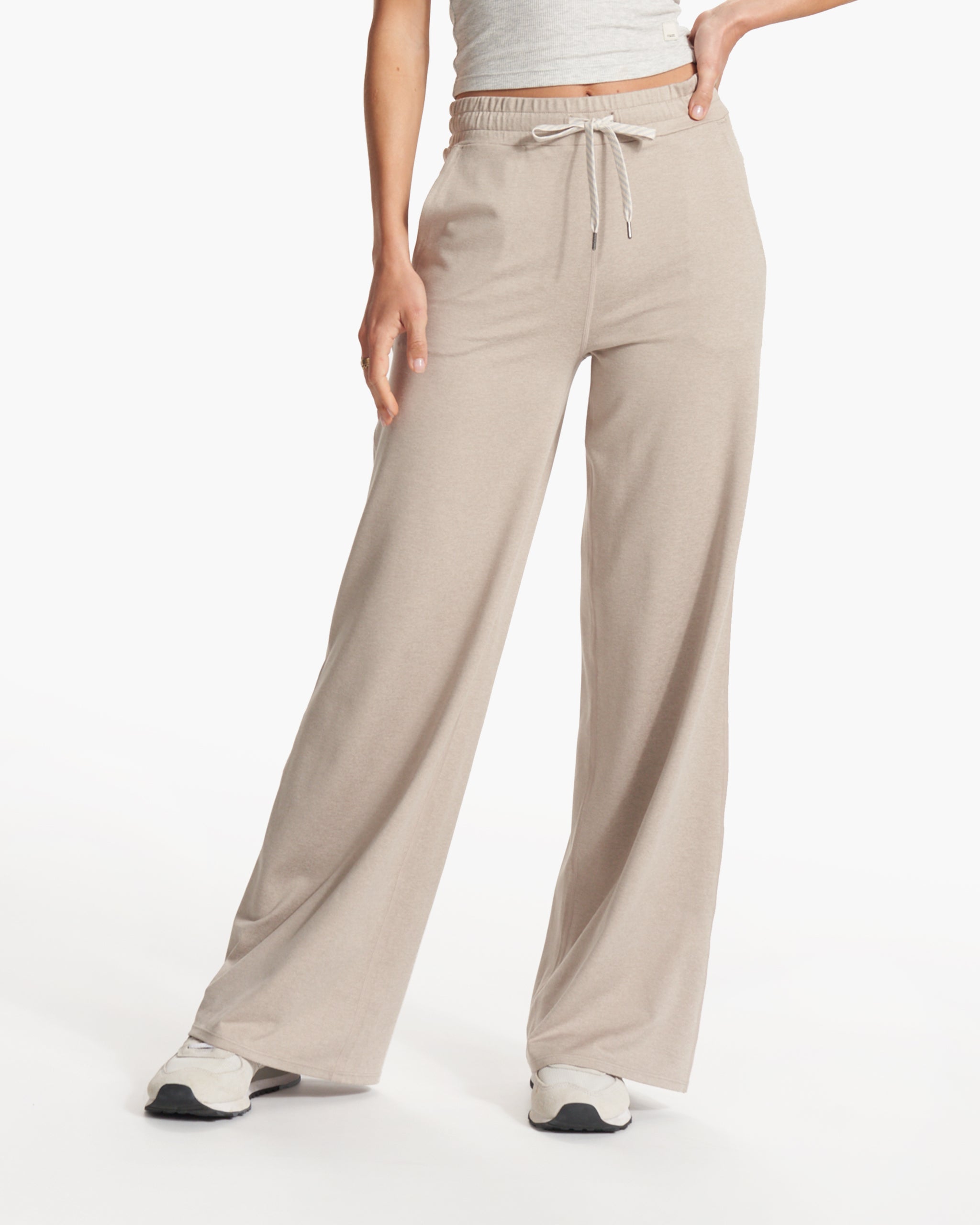 Halo Essential Wideleg Pant | Dark Salt Heather