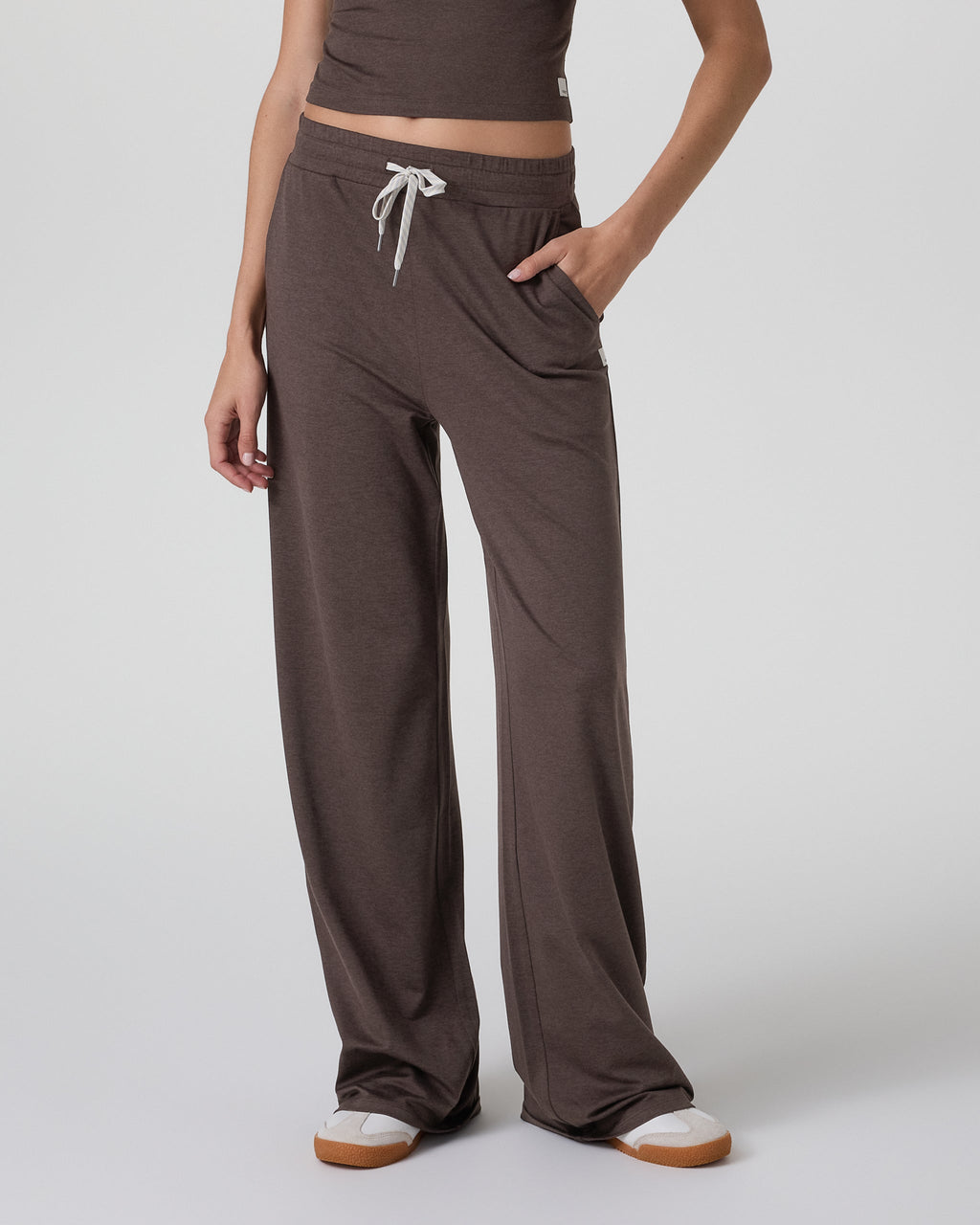 Halo Essential Wideleg Pant | Java Heather