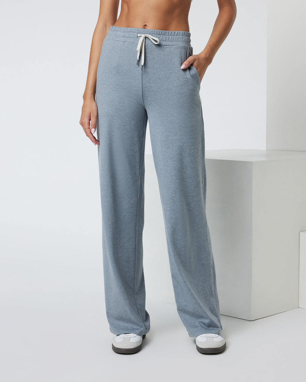 Halo Essential Wideleg Pant | Mallorca Heather