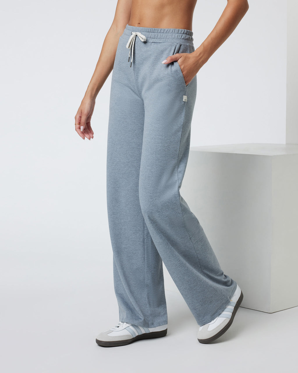 Halo Essential Wideleg Pant | Mallorca Heather