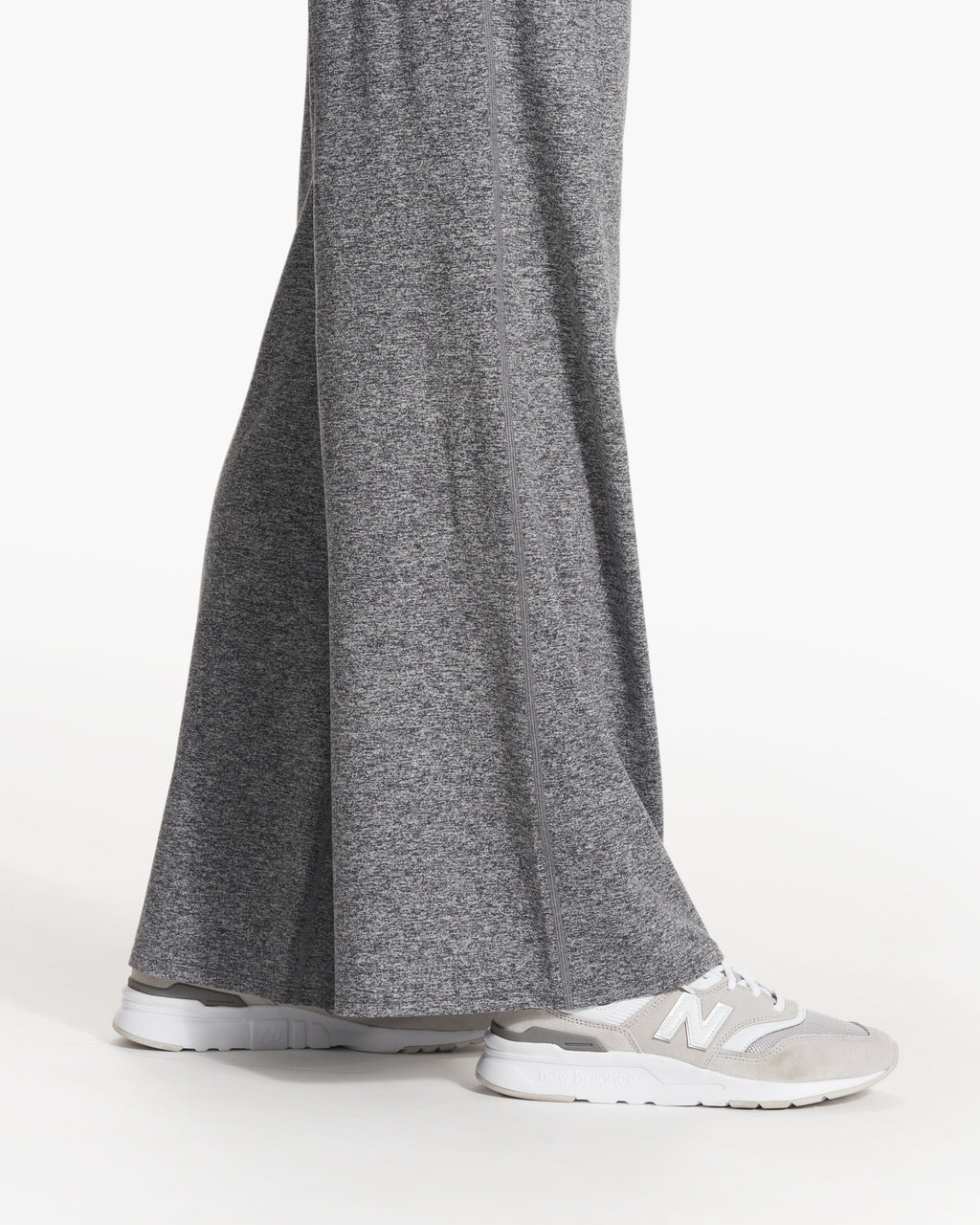 Halo Essential Wideleg Pant - Long | Heather Grey
