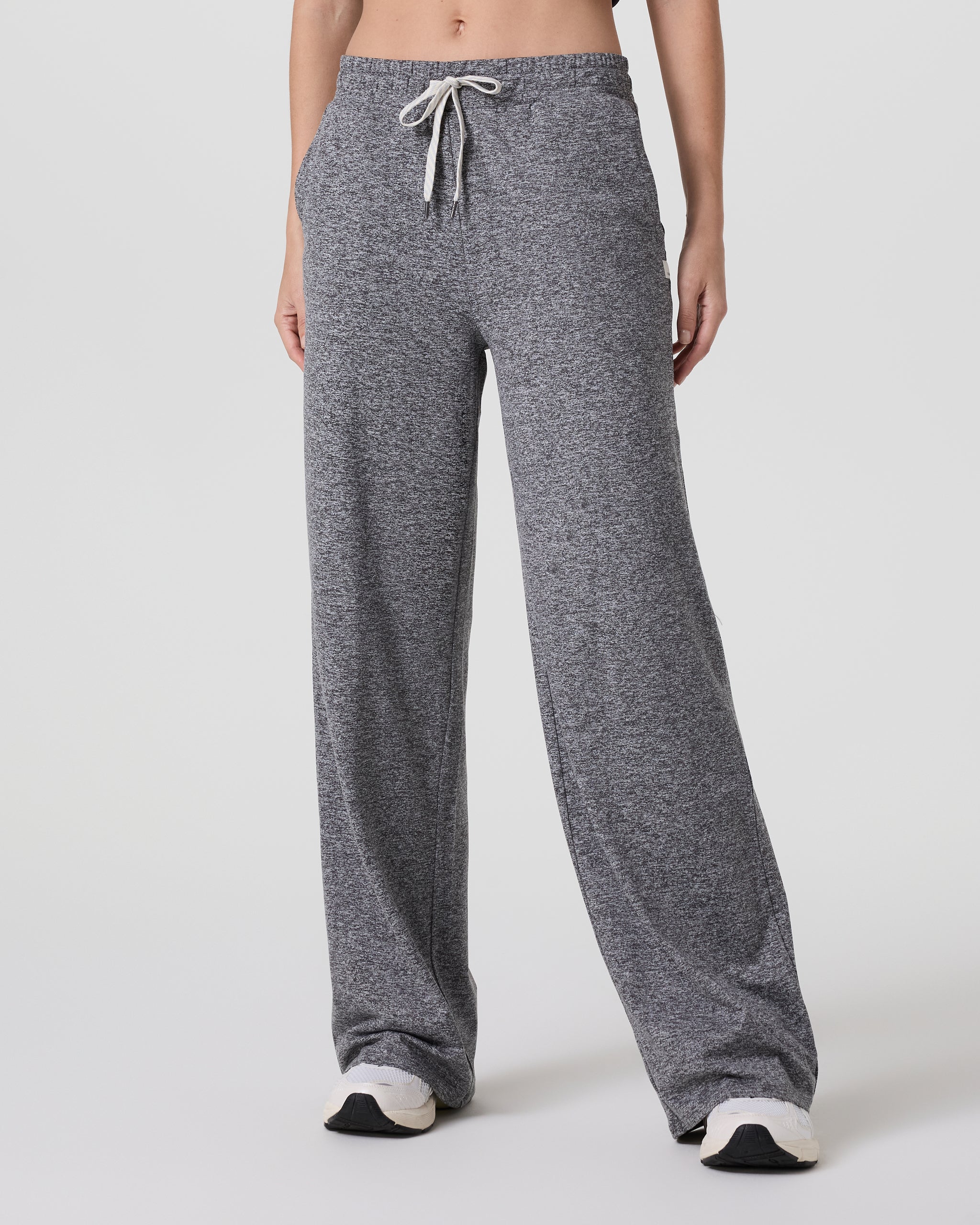 Halo Essential Wideleg Pant | Heather Grey