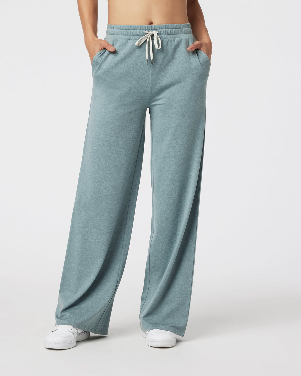 Halo Essential Wideleg Pant | Vintage Pistachio Heather