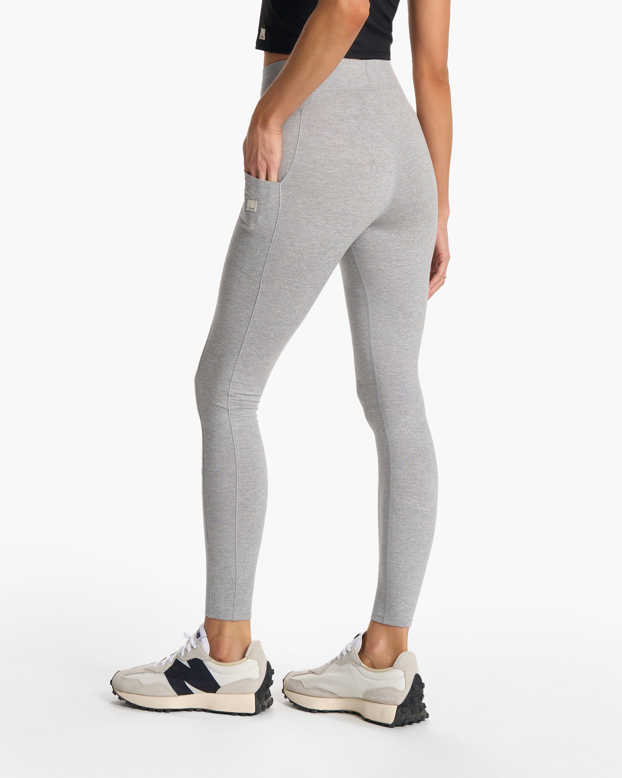Granite Pocket Legging | Light Heather Grey