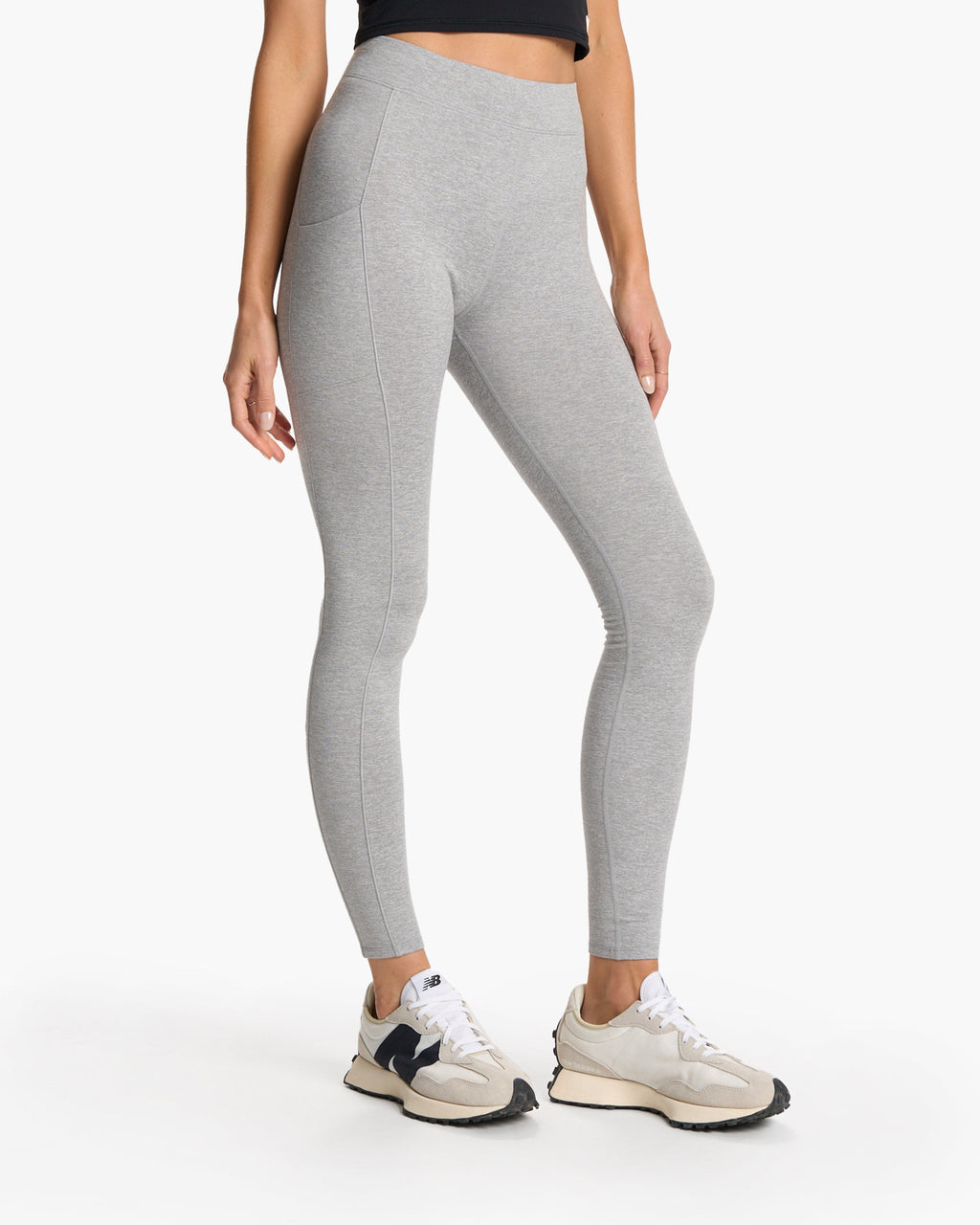 Granite Pocket Legging | Light Heather Grey