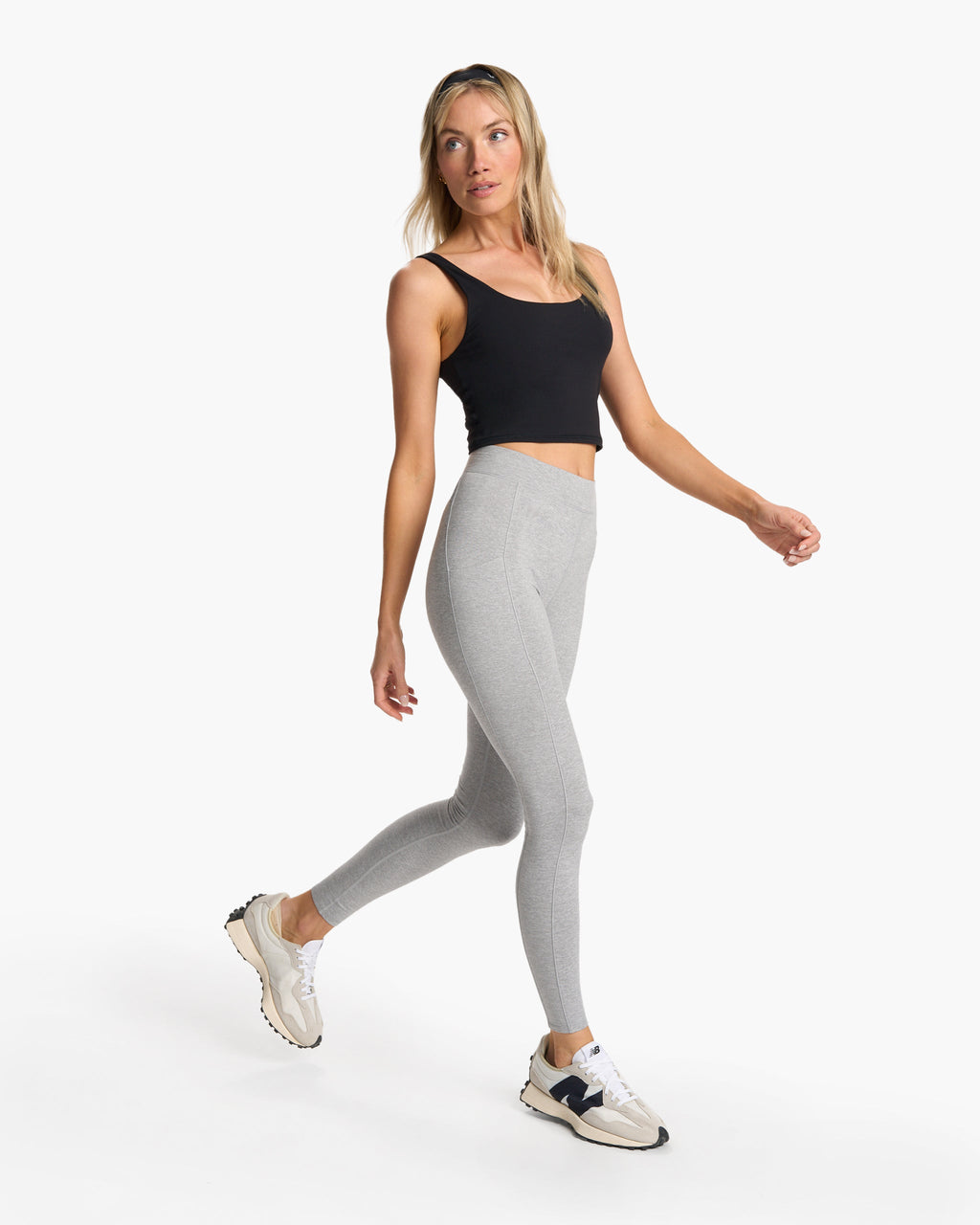 Granite Pocket Legging | Light Heather Grey