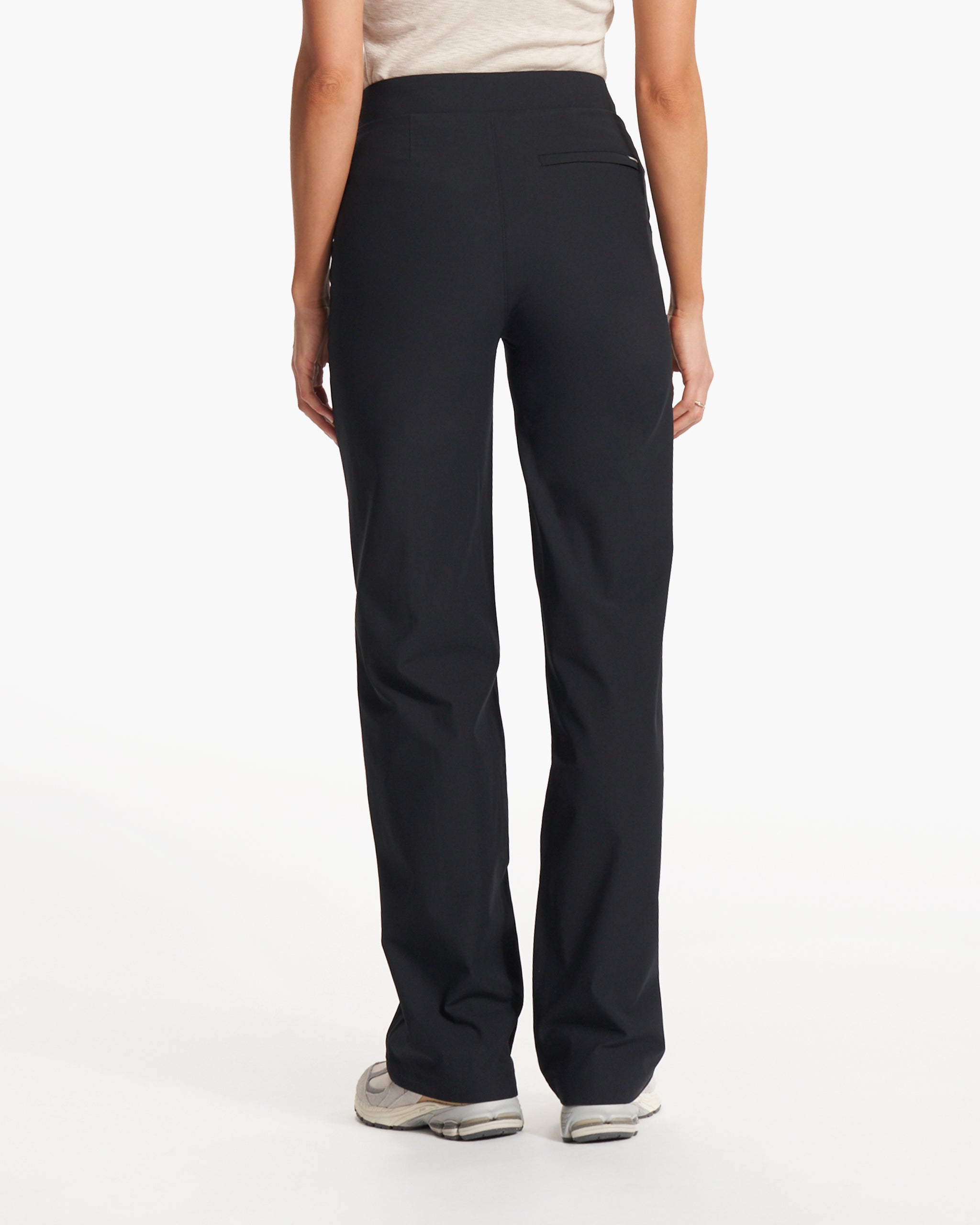 Womens Meta Wideleg Pant - Long | Black