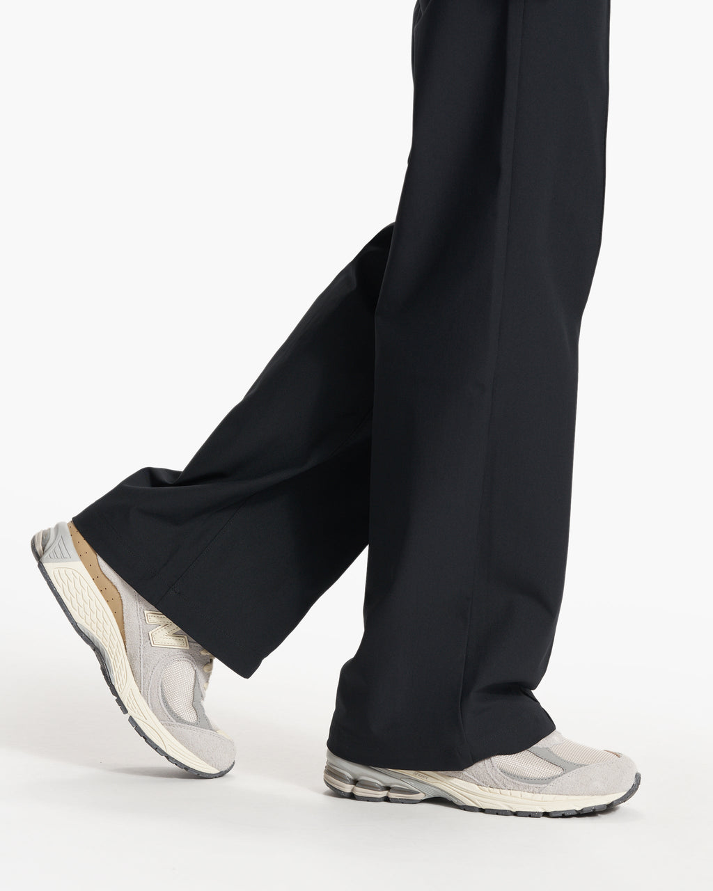 Womens Meta Wideleg Pant - Long | Black