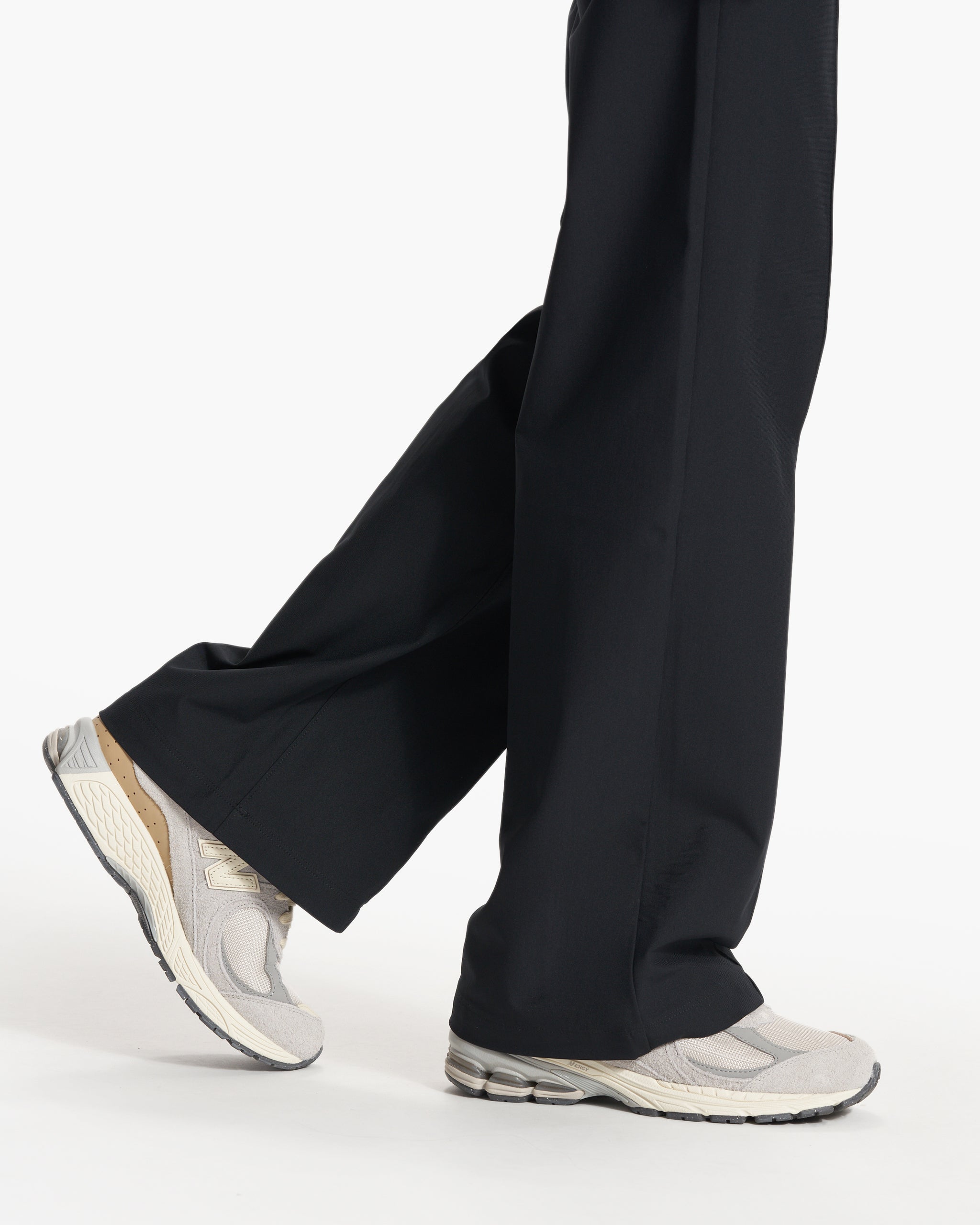 Womens Meta Wideleg Pant - Long | Black