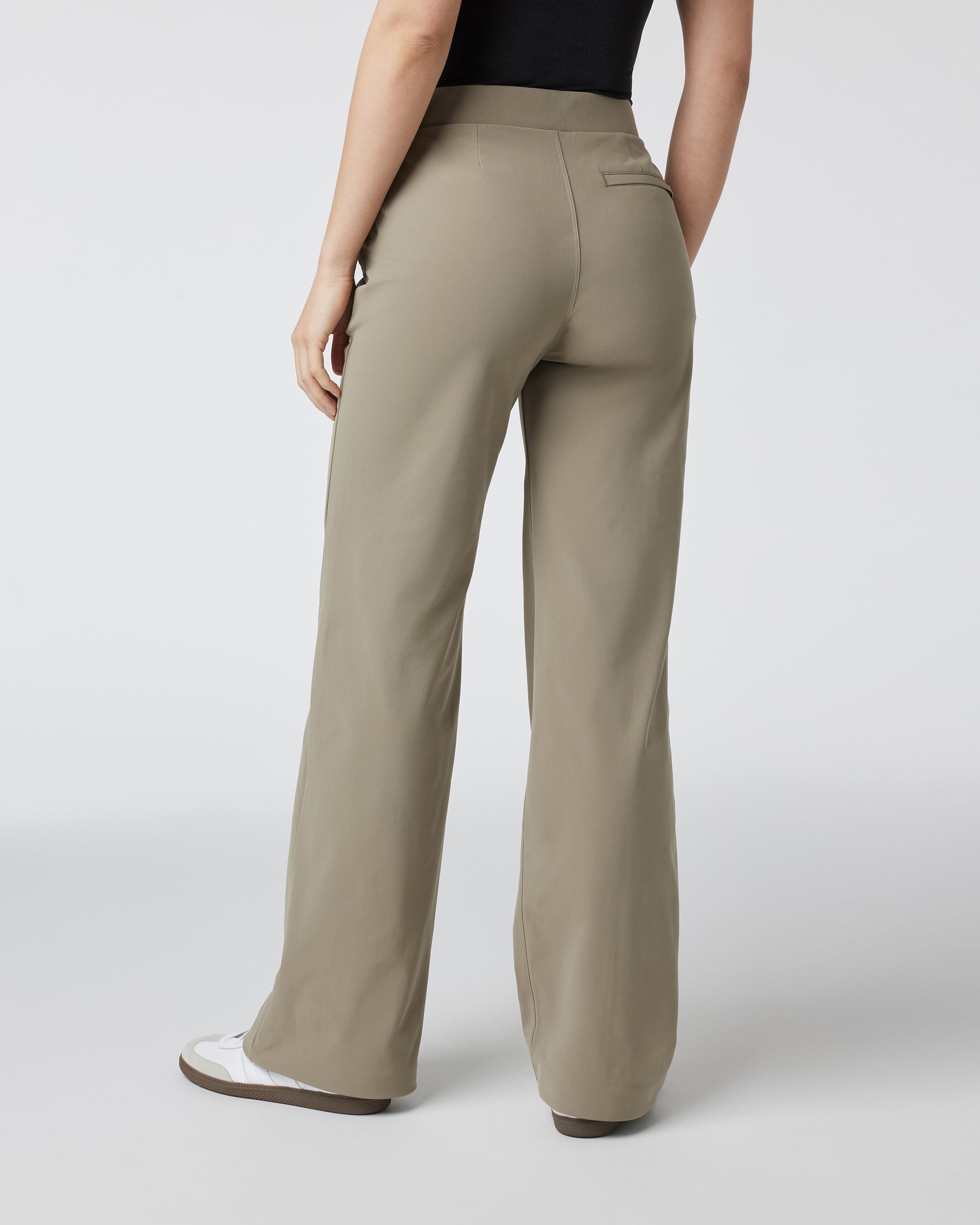 Womens Meta Wideleg Pant - Long | Taupe