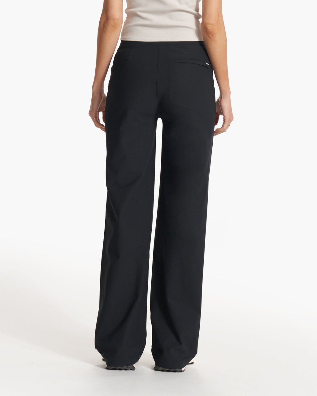 Womens Meta Wideleg Pant | Black