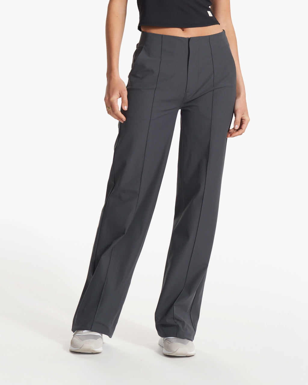 Womens Meta Wideleg Pant | Charcoal