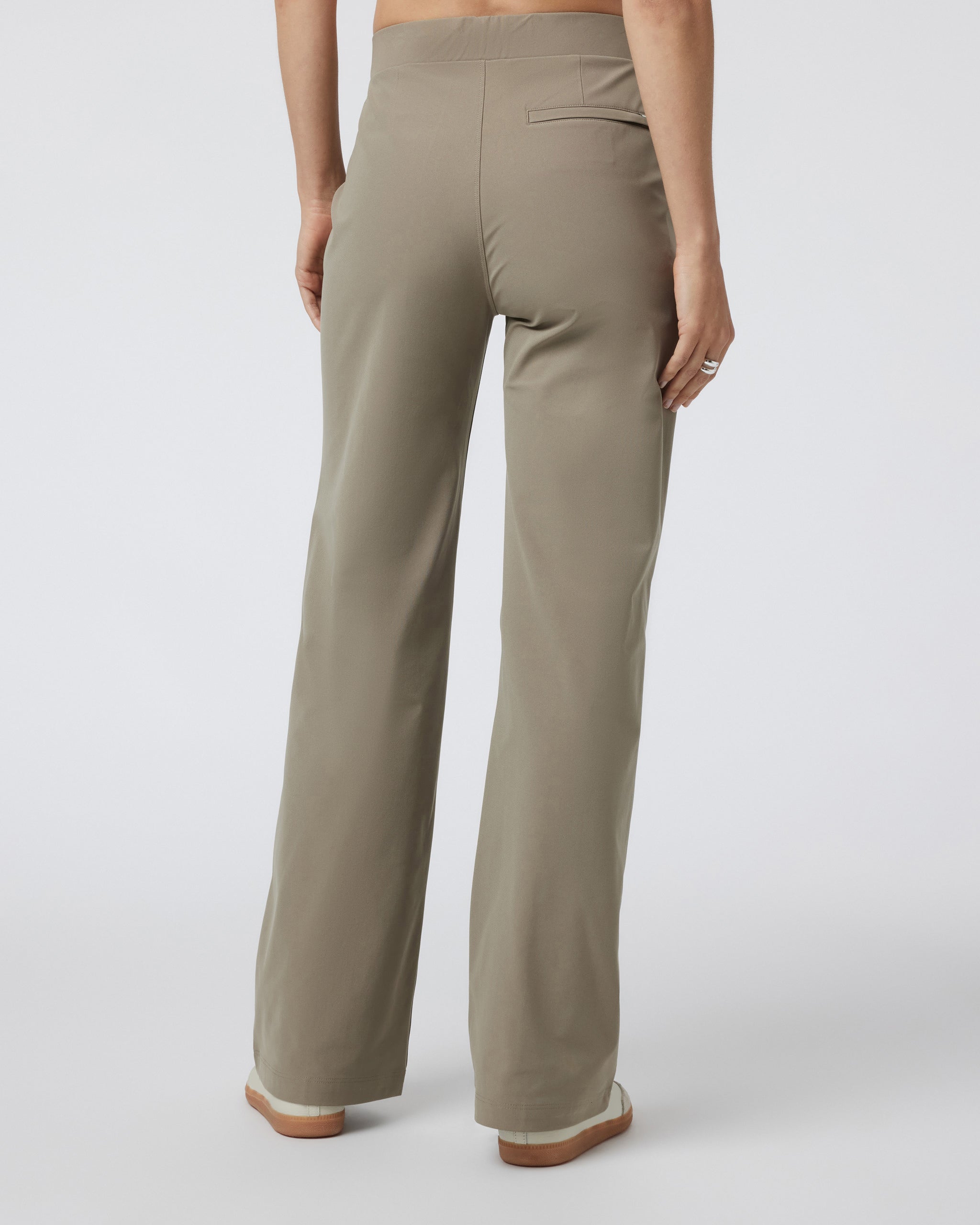 Womens Meta Wideleg Pant | Taupe