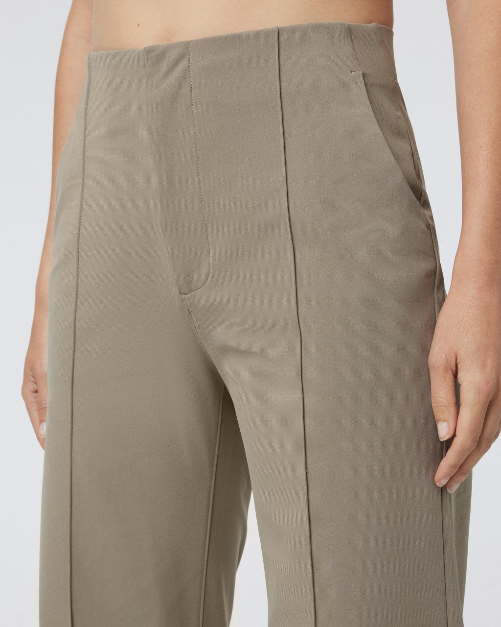 Womens Meta Wideleg Pant | Taupe
