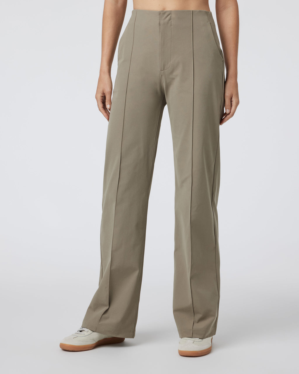 Womens Meta Wideleg Pant | Taupe