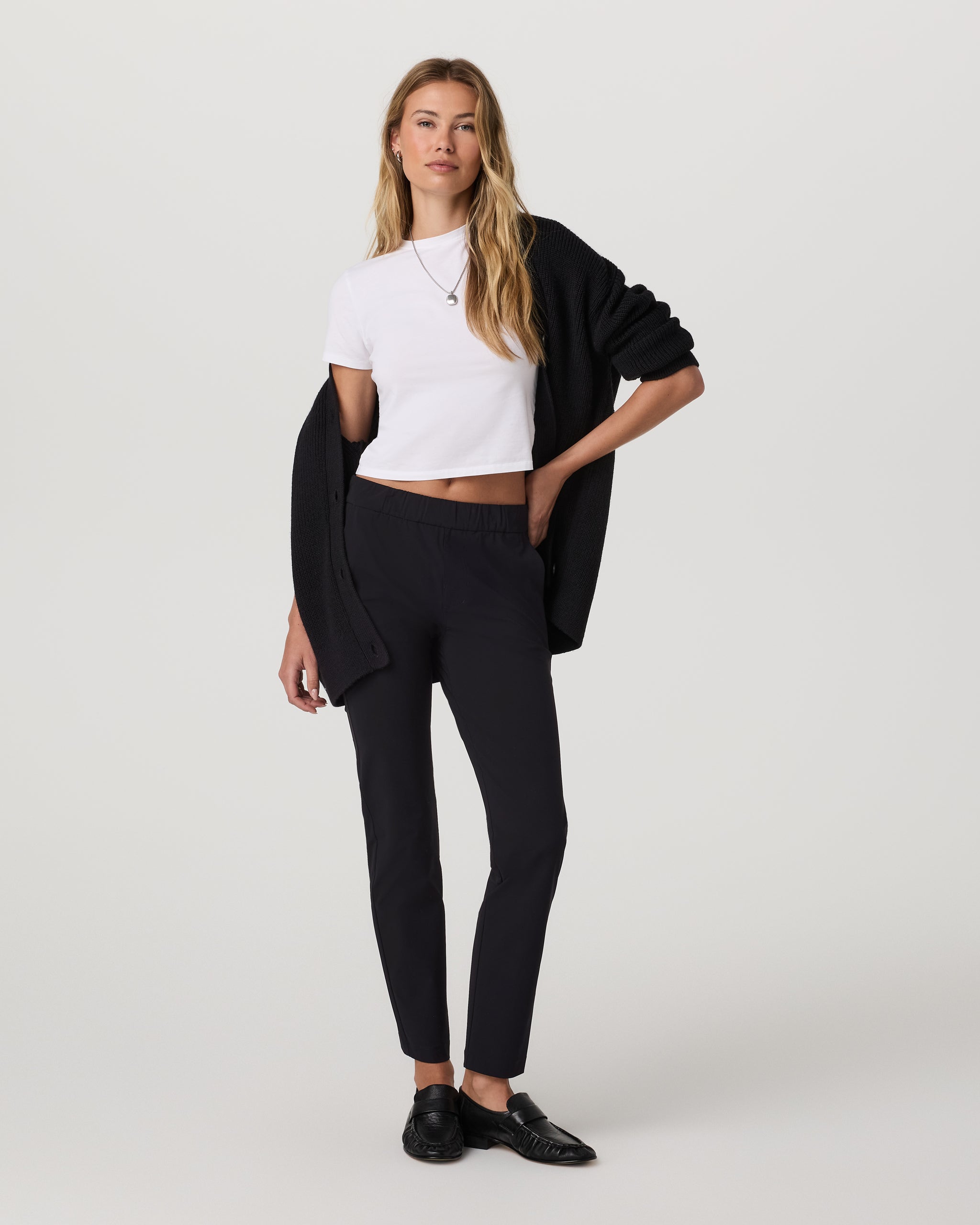 Miles Ankle Pant-Long | Black