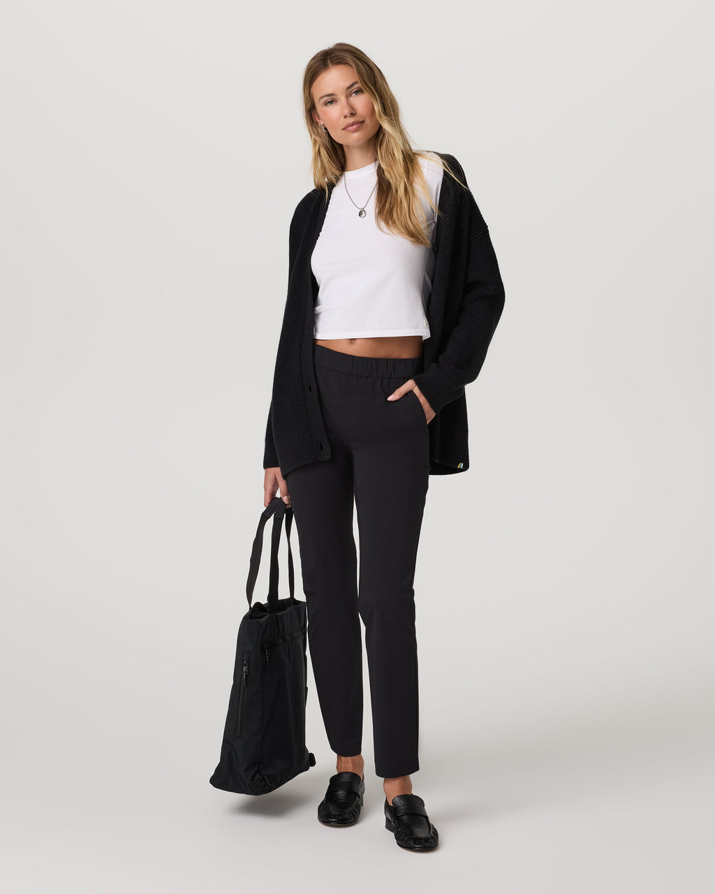 Miles Ankle Pant-Long | Black