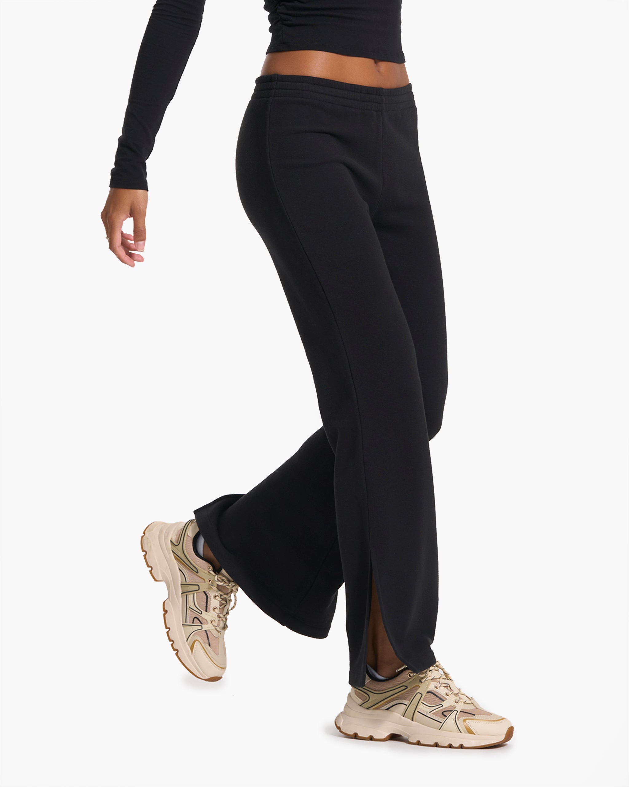 Sedona Wideleg Sweatpant | Black