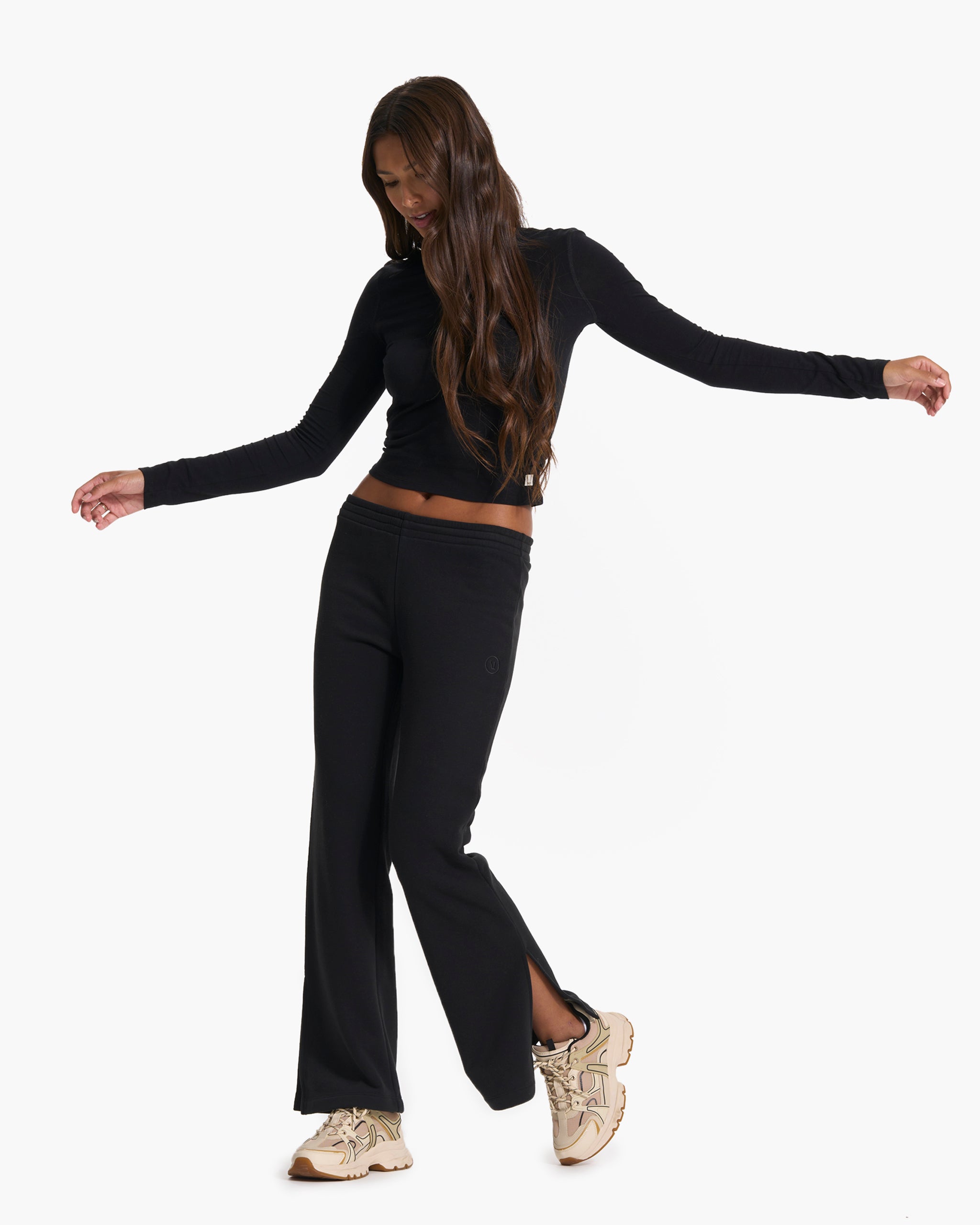 Sedona Wideleg Sweatpant | Black