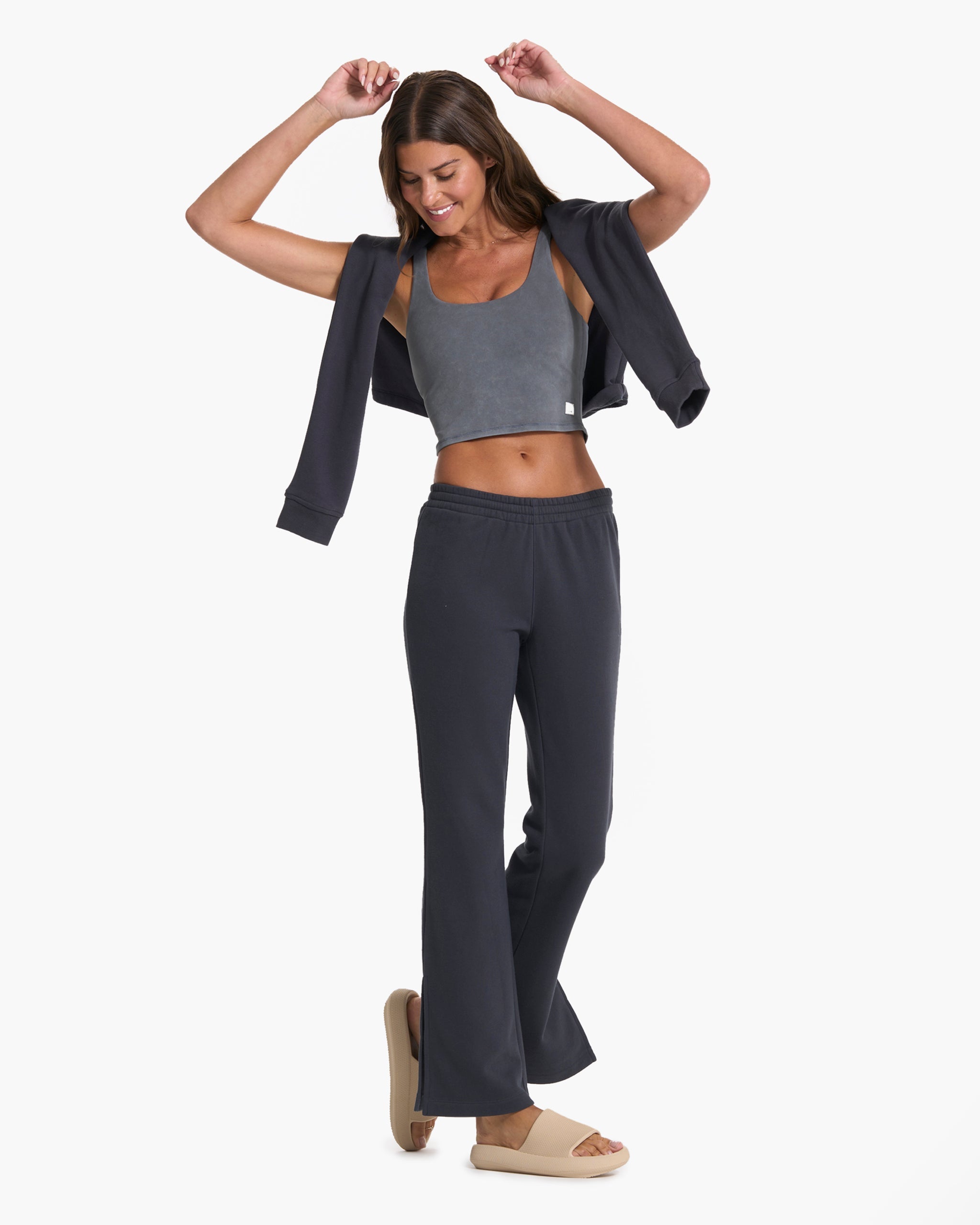 Sedona Wideleg Sweatpant | Charcoal