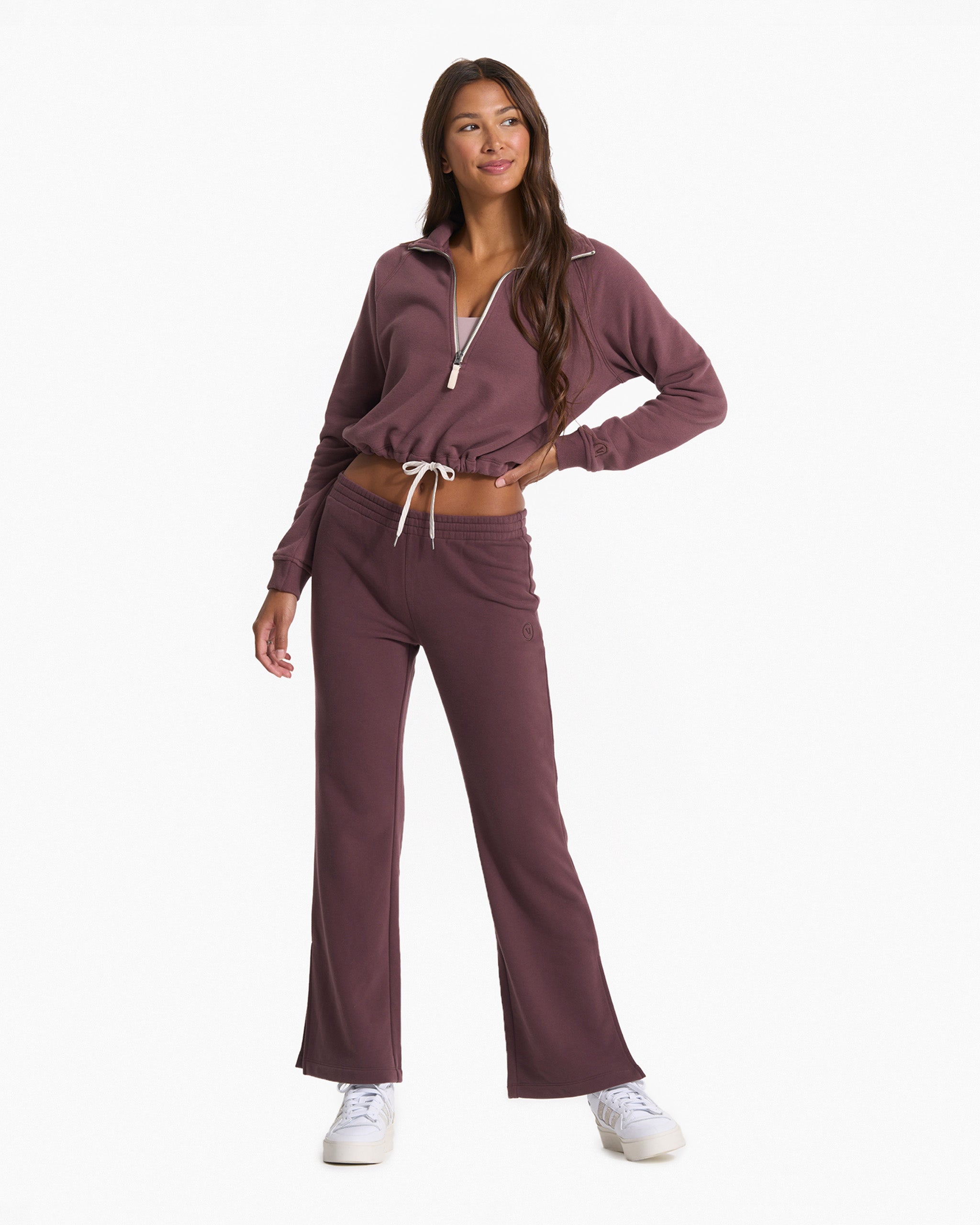 Sedona Wideleg Sweatpant | Chestnut