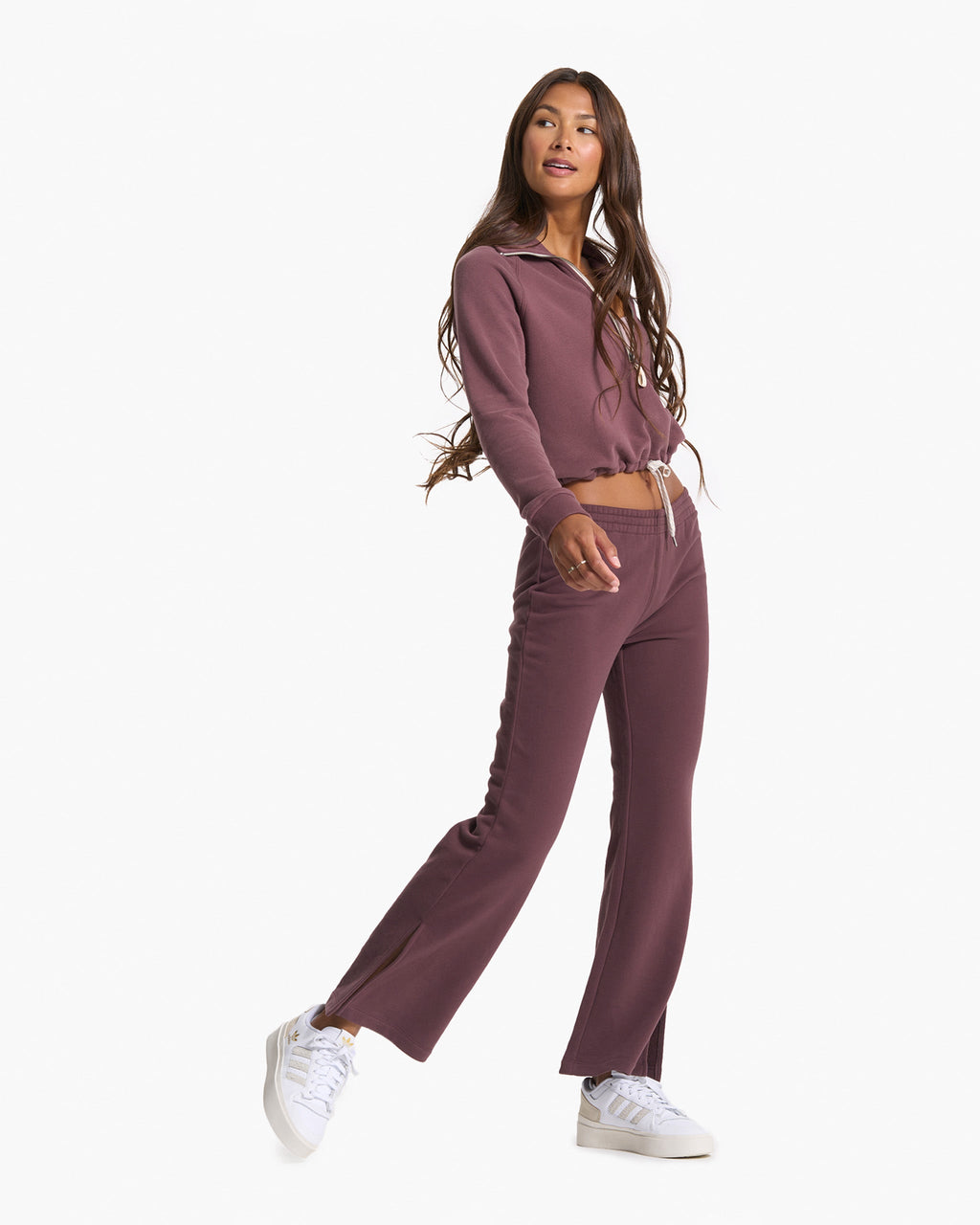 Sedona Wideleg Sweatpant | Chestnut