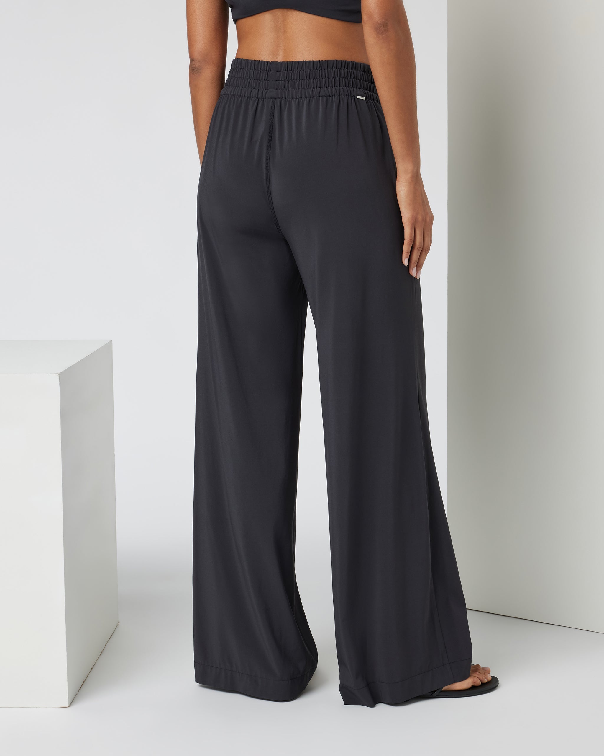 Villa Wideleg Pant - Long | Black