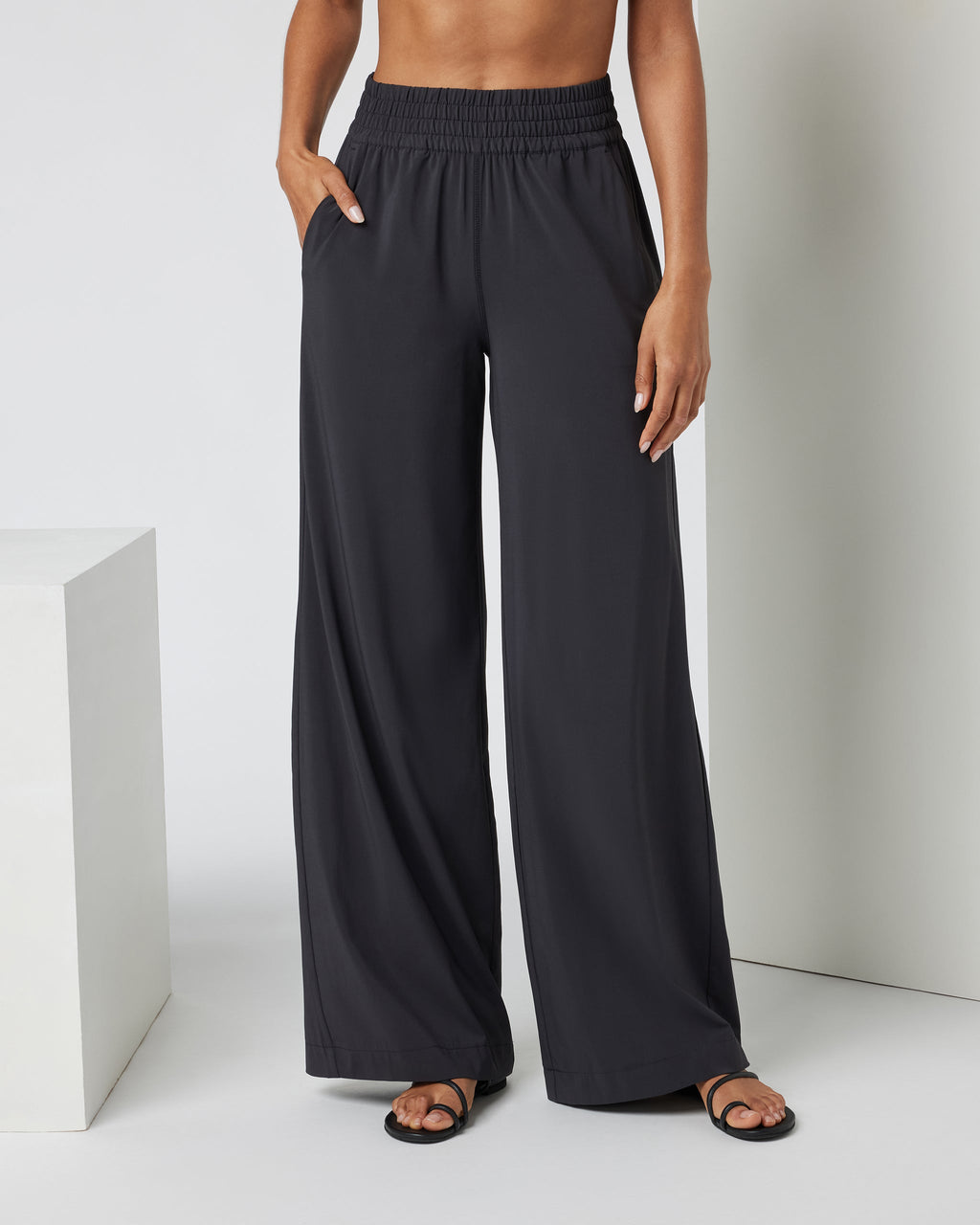 Villa Wideleg Pant - Long | Black