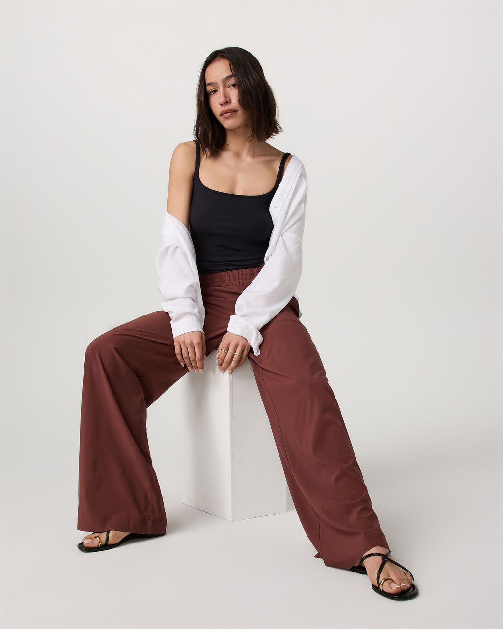 Villa Wideleg Pant - Short | Burnt Sienna