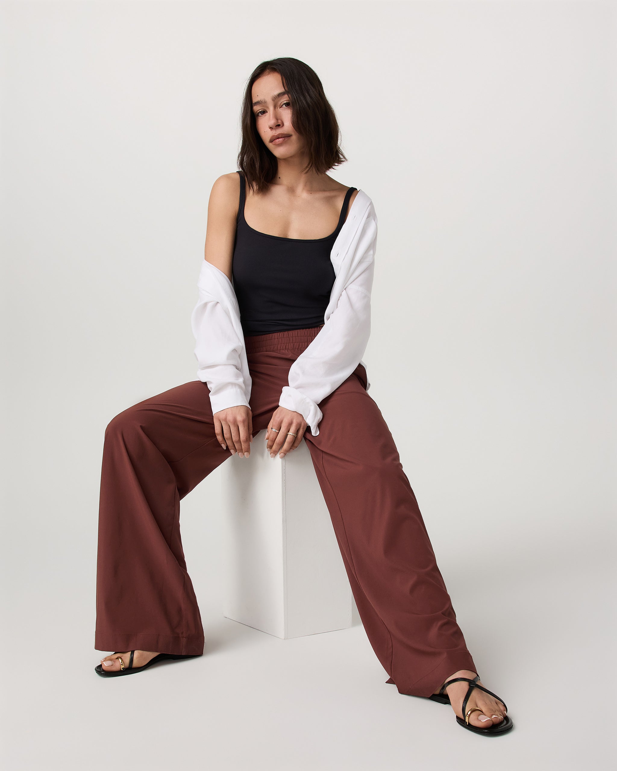 Villa Wideleg Pant - Short | Burnt Sienna